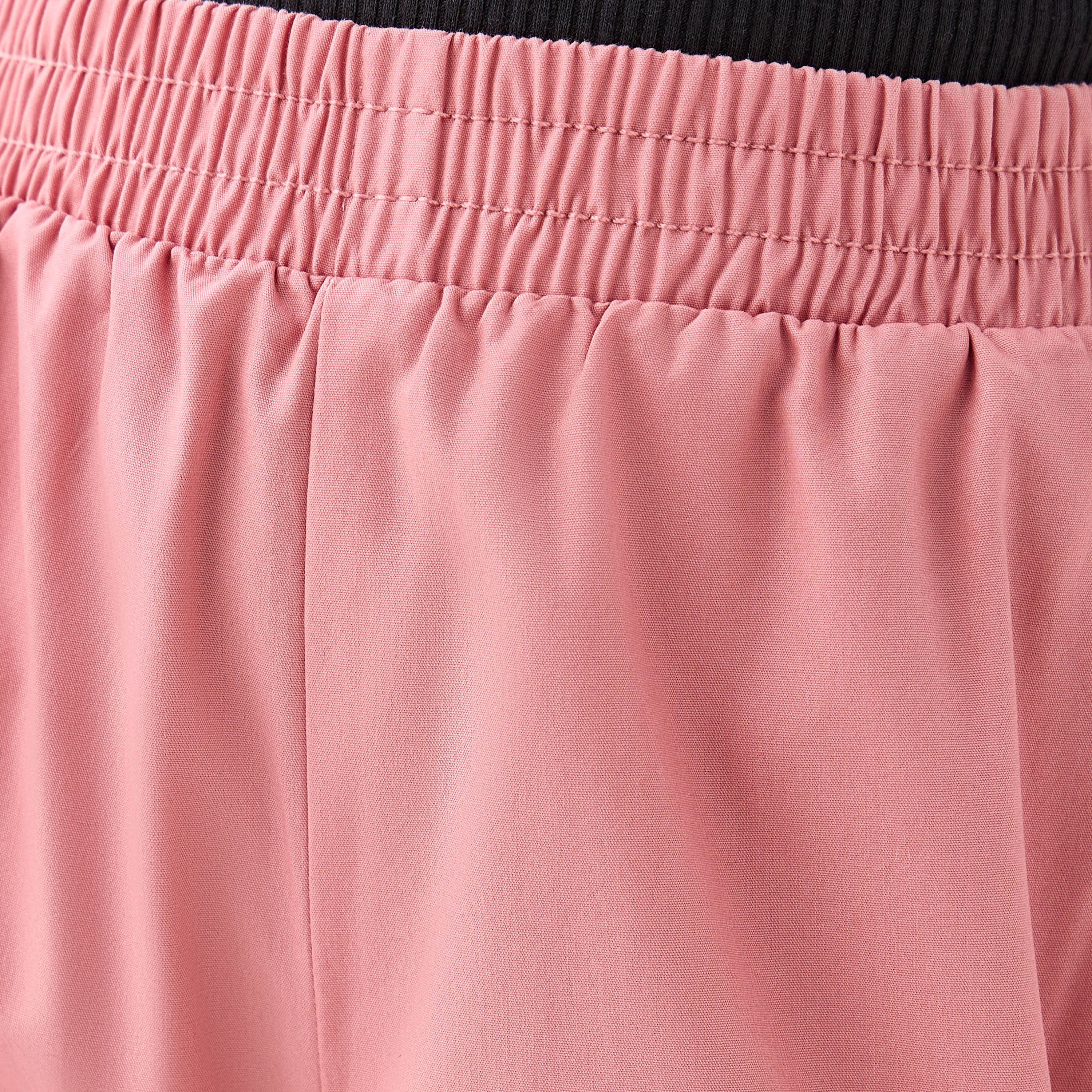 Juniors Girls Wide Leg Trousers with Cargo Pockets - Cotton - Elastic Waist-girls-clothing-bottoms-trousers-image-5