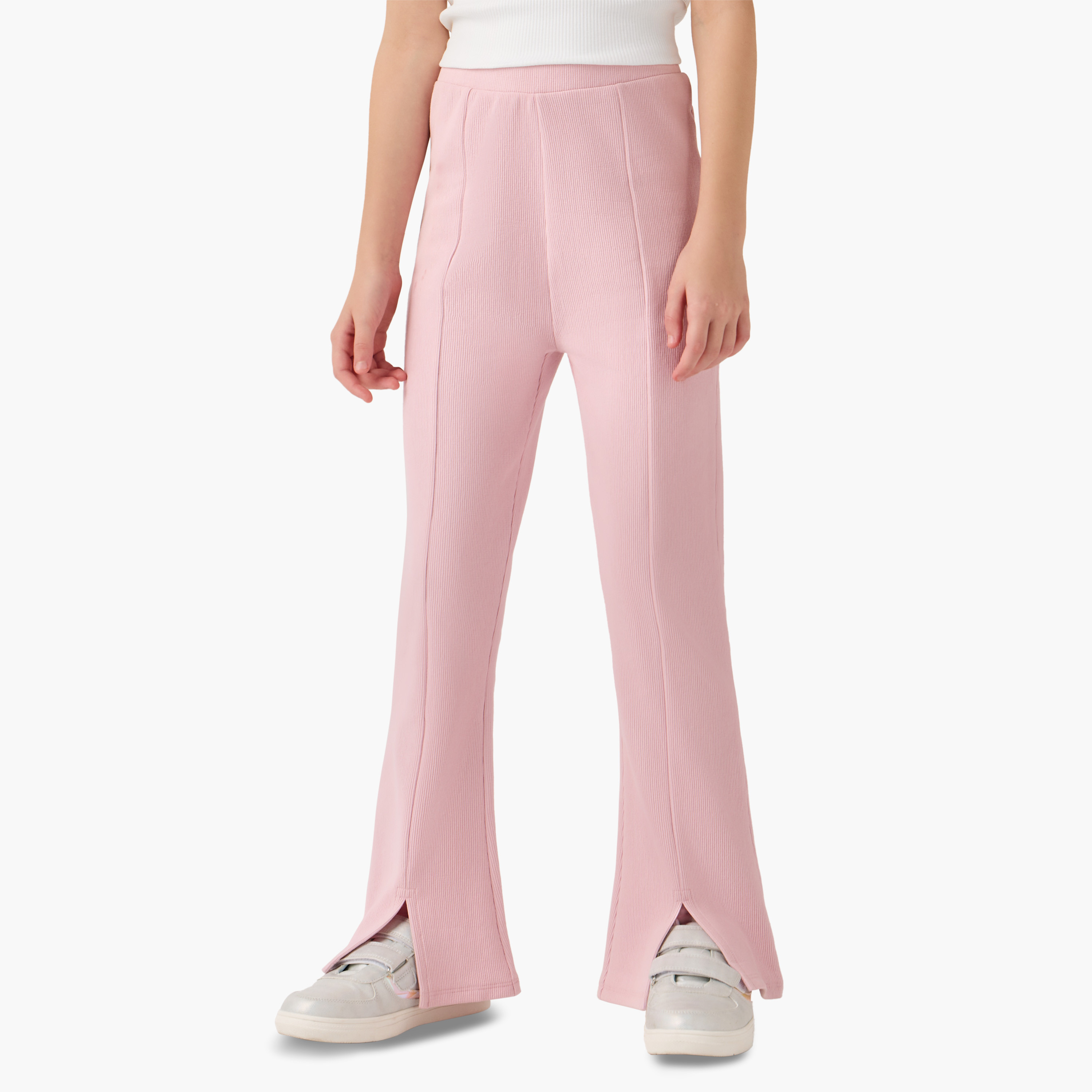 بنطلون رياضي مضلع واسع من جونيورز-girls-clothing-bottoms-leggings-image-5