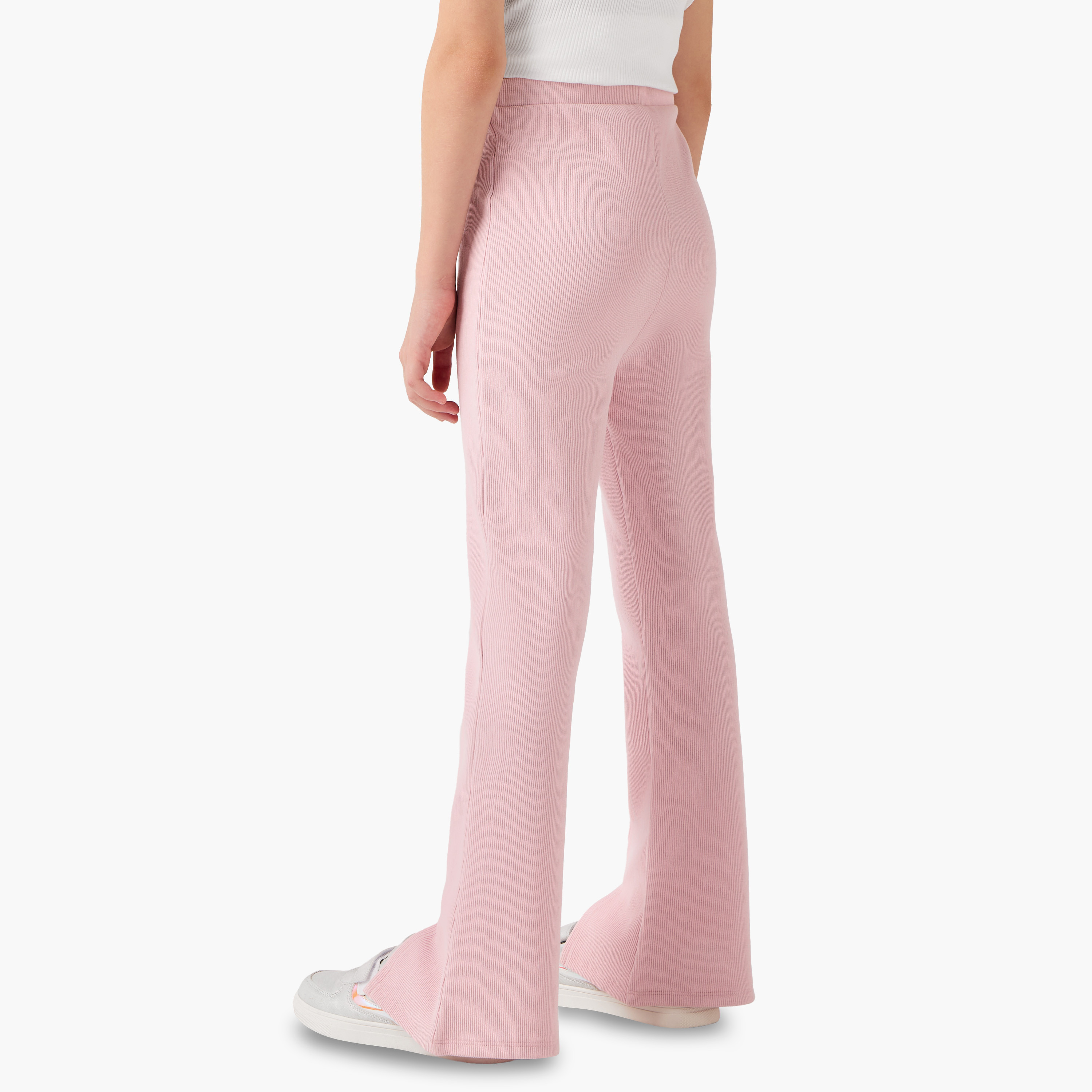 بنطلون رياضي مضلع واسع من جونيورز-girls-clothing-bottoms-leggings-image-3