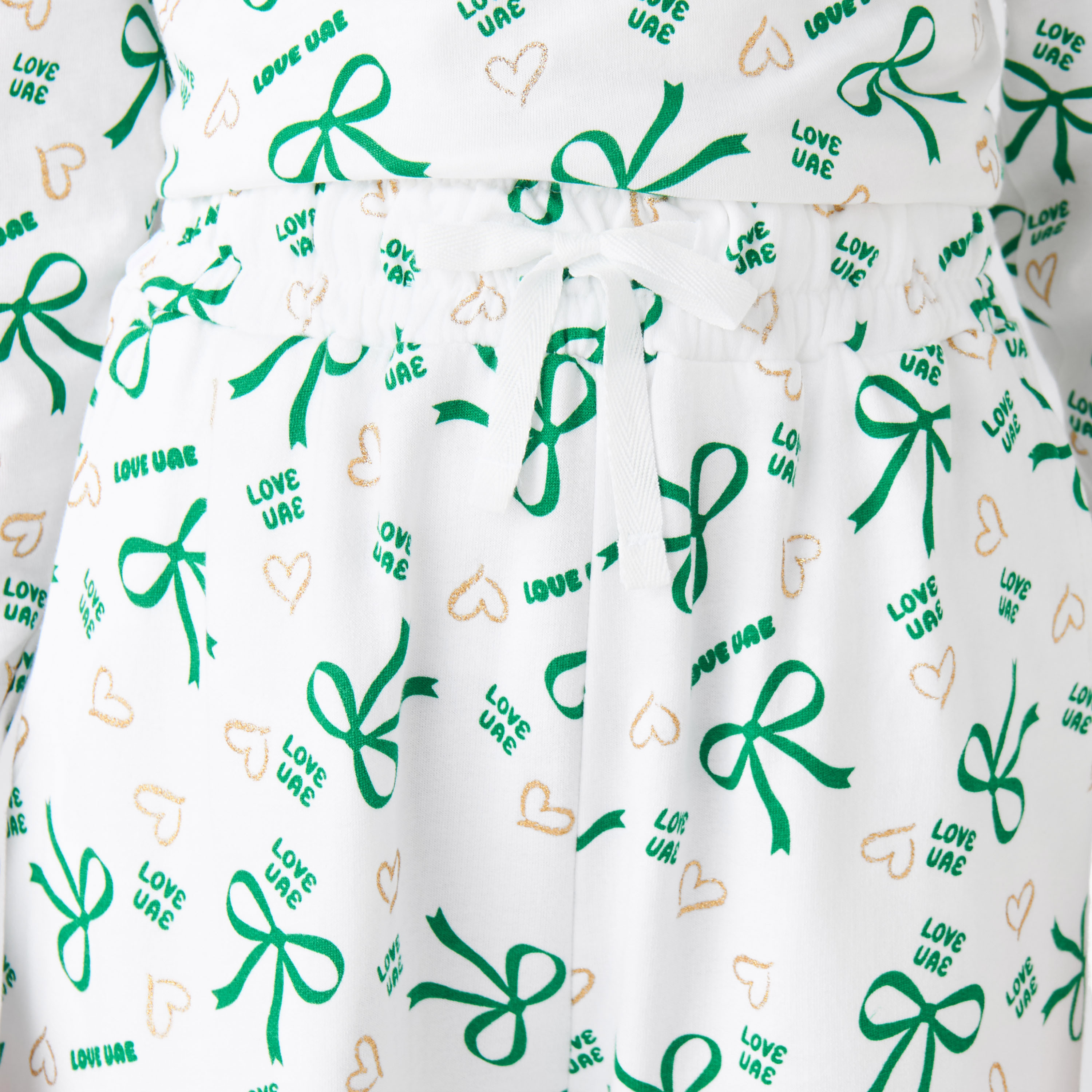 Juniors Girls Joggers with UAE National Day Print - Cotton - Drawstring Waist-girls-clothing-bottoms-joggersandtrackpants-image-5