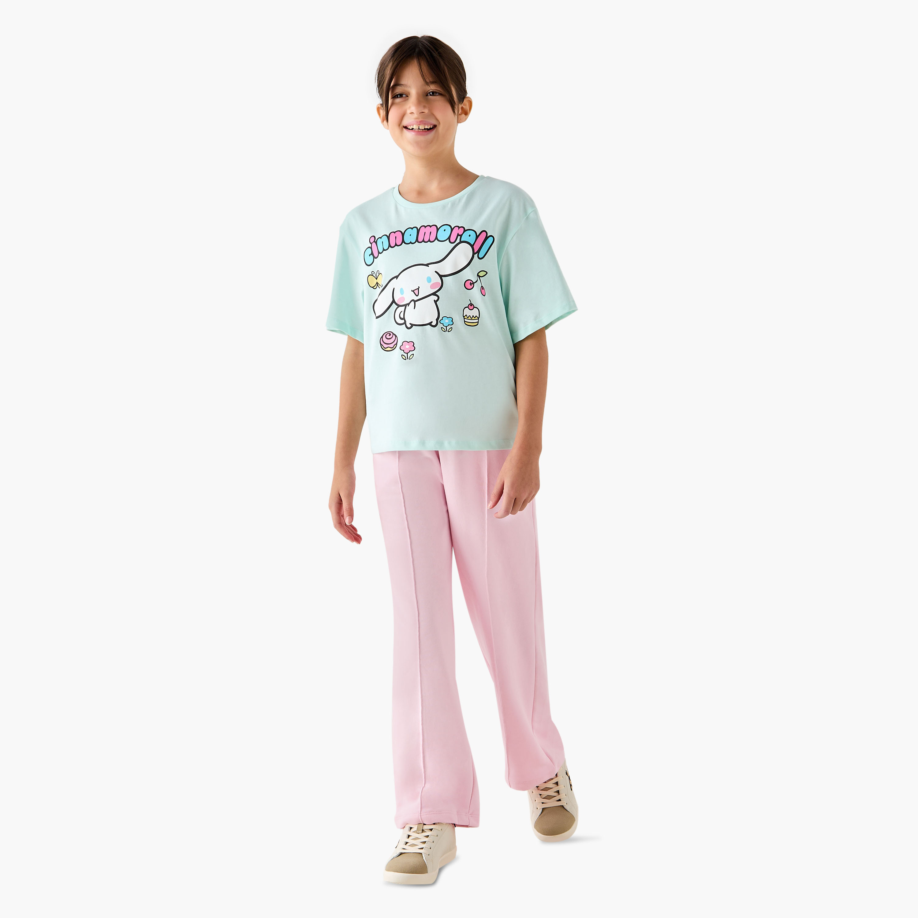 Juniors Solid Track Pants with Drawstring Closure and Pockets-girls-clothing-bottoms-joggersandtrackpants-image-2