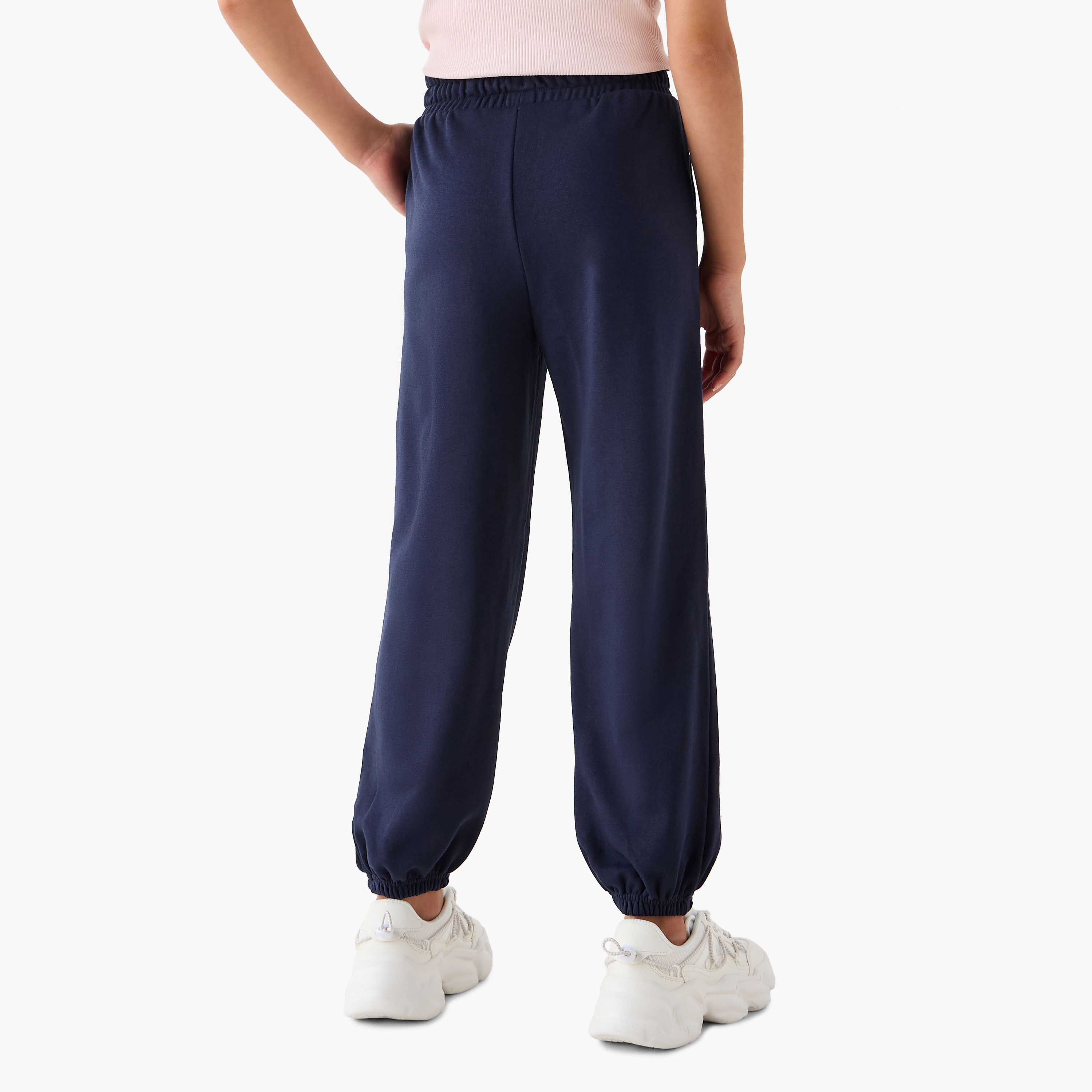 Juniors Solid Joggers with Drawstring Closure and Pockets-girls-clothing-bottoms-joggersandtrackpants-image-3