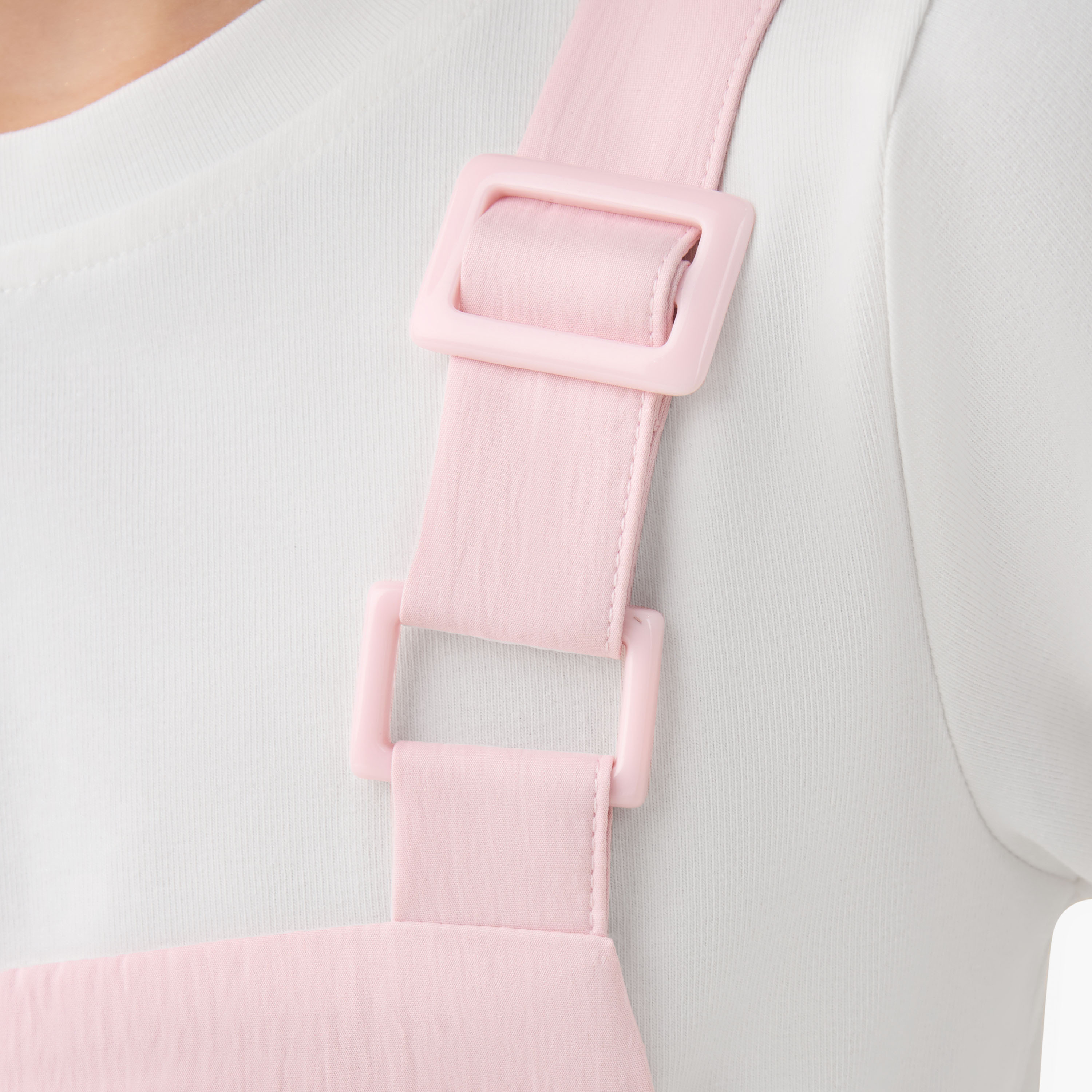 Juniors Round Neck Long Sleeve Pinafore with Pockets-girls-clothing-dressesandjumpsuits-image-5