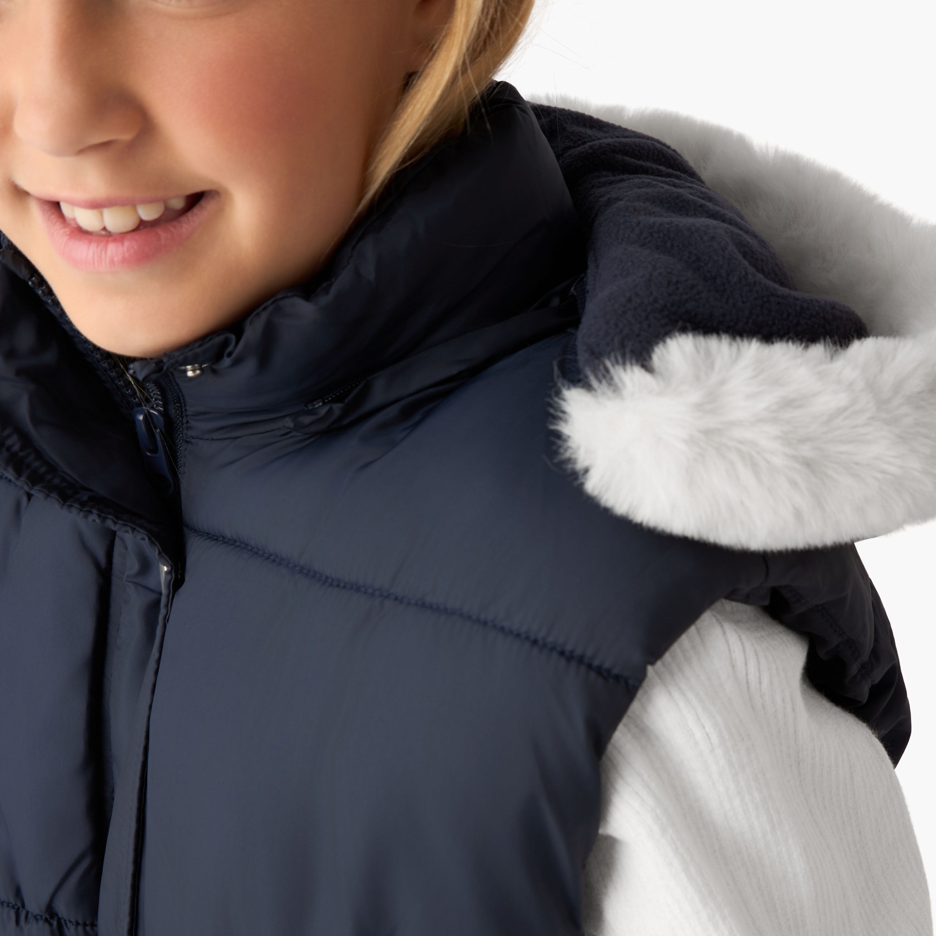 جيليه مبطّن بحزام وقبعة وسحّاب إغلاق من جونيورز-girls-clothing-winterwear-jacketsandcoats-image-5
