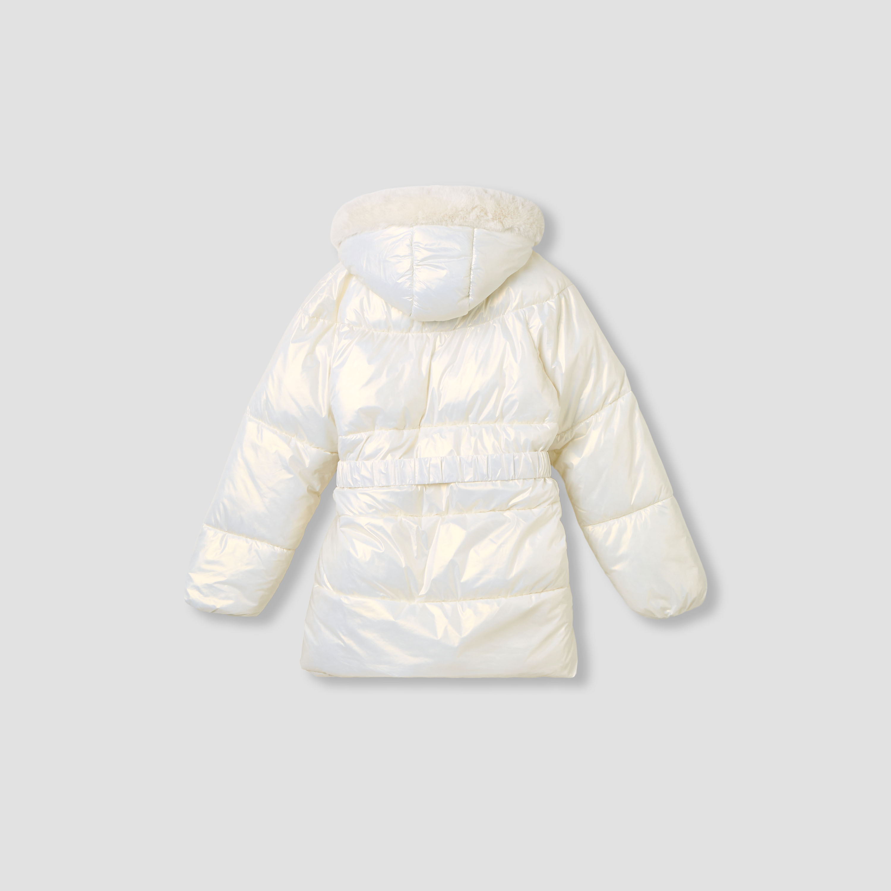 Juniors Padded Jacket with Hood and Long Sleeves-girls-clothing-jacketsandcoats-image-2