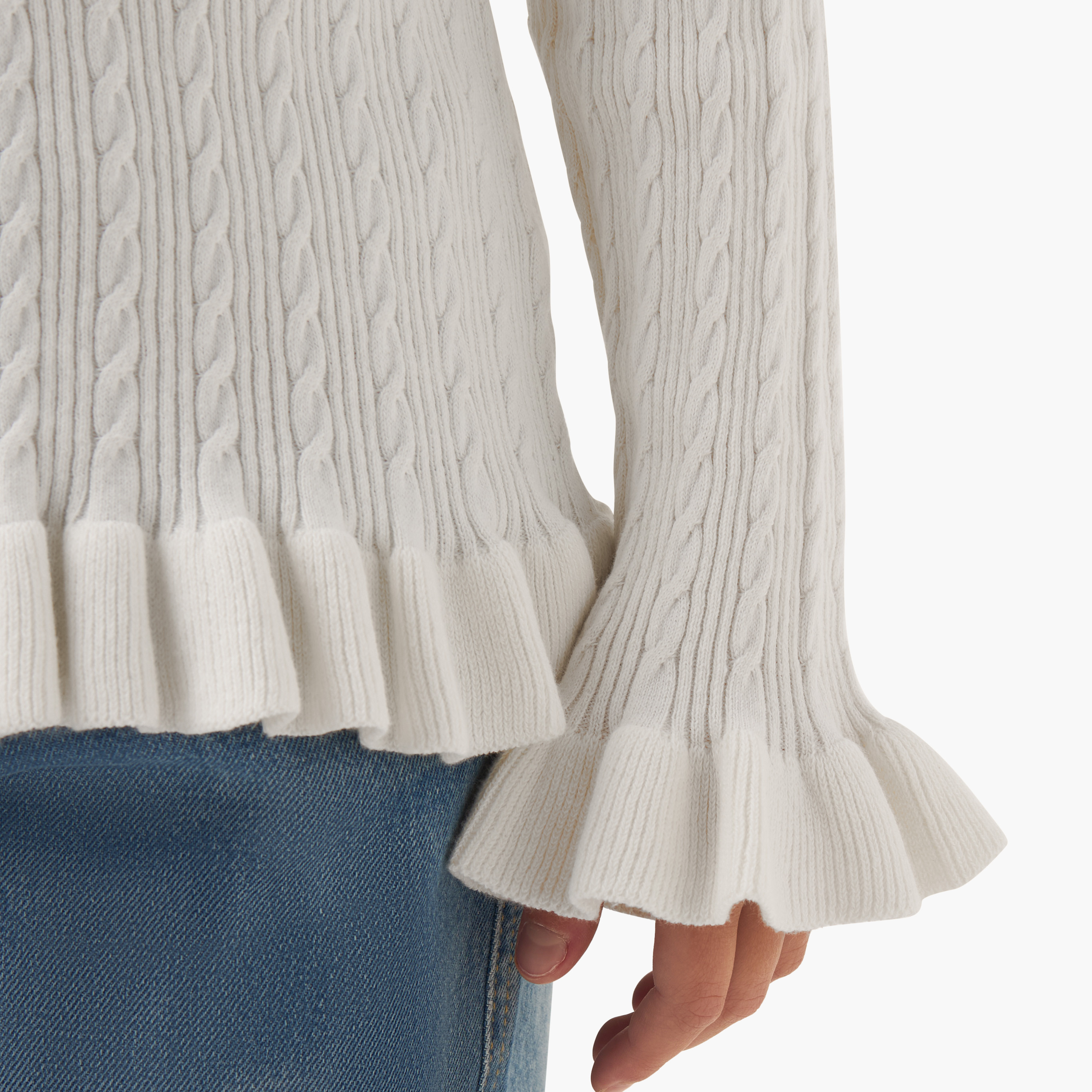 كنزة بتفاصيل كشكش - بأكمام طويلة للبنات من جونيورز-girls-clothing-winterwear-jumpersandcardigans-image-5