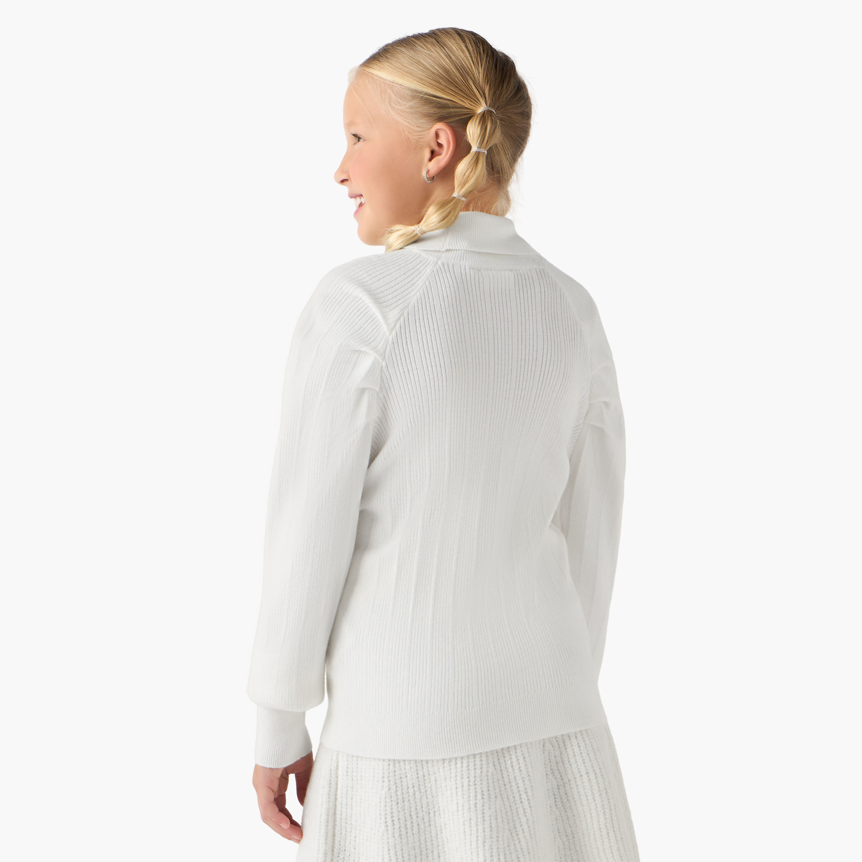 Juniors Textured Turtleneck Pullover with Long Sleeves-girls-clothing-winterwear-jumpersandcardigans-image-3