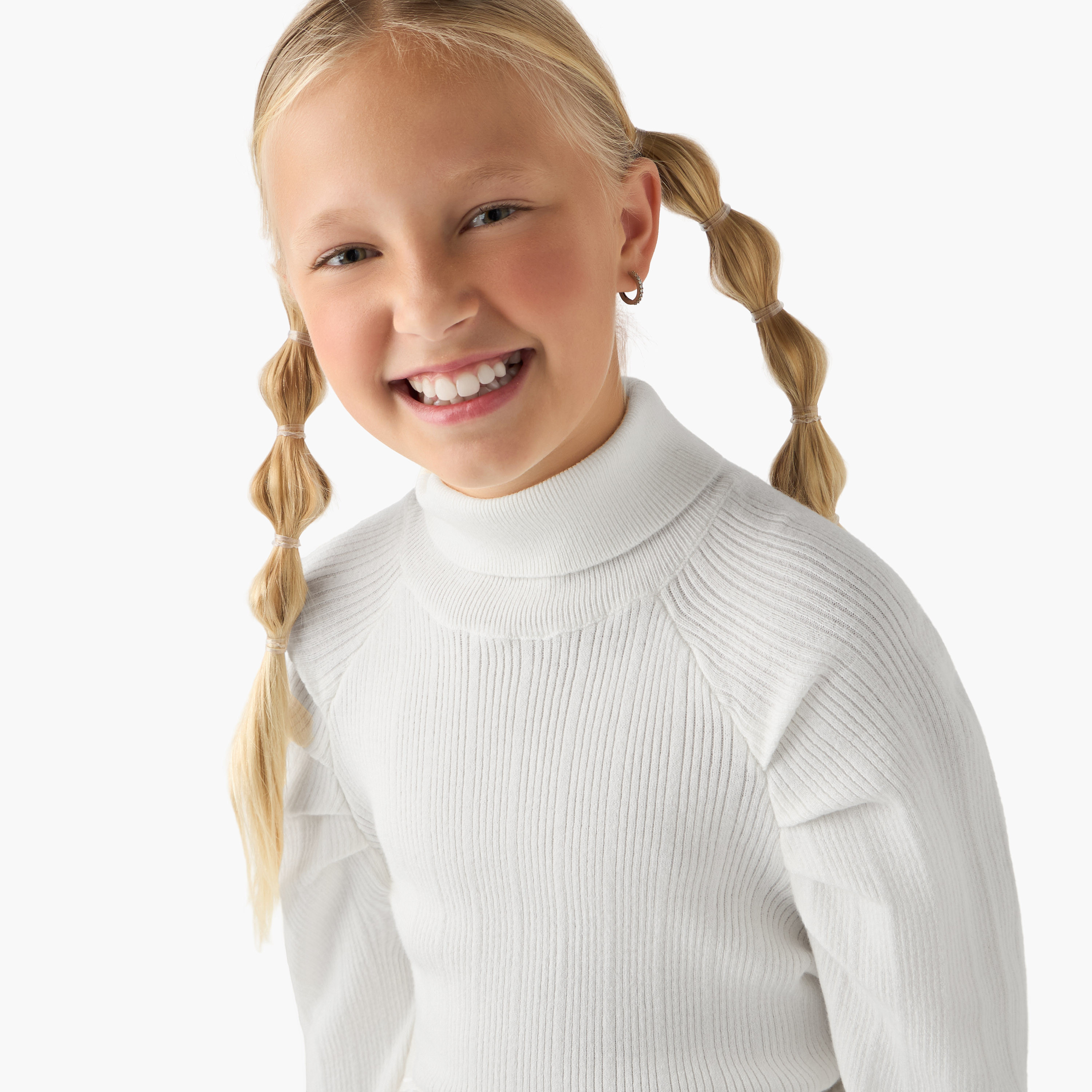 Juniors Textured Turtleneck Pullover with Long Sleeves-girls-clothing-winterwear-jumpersandcardigans-image-4