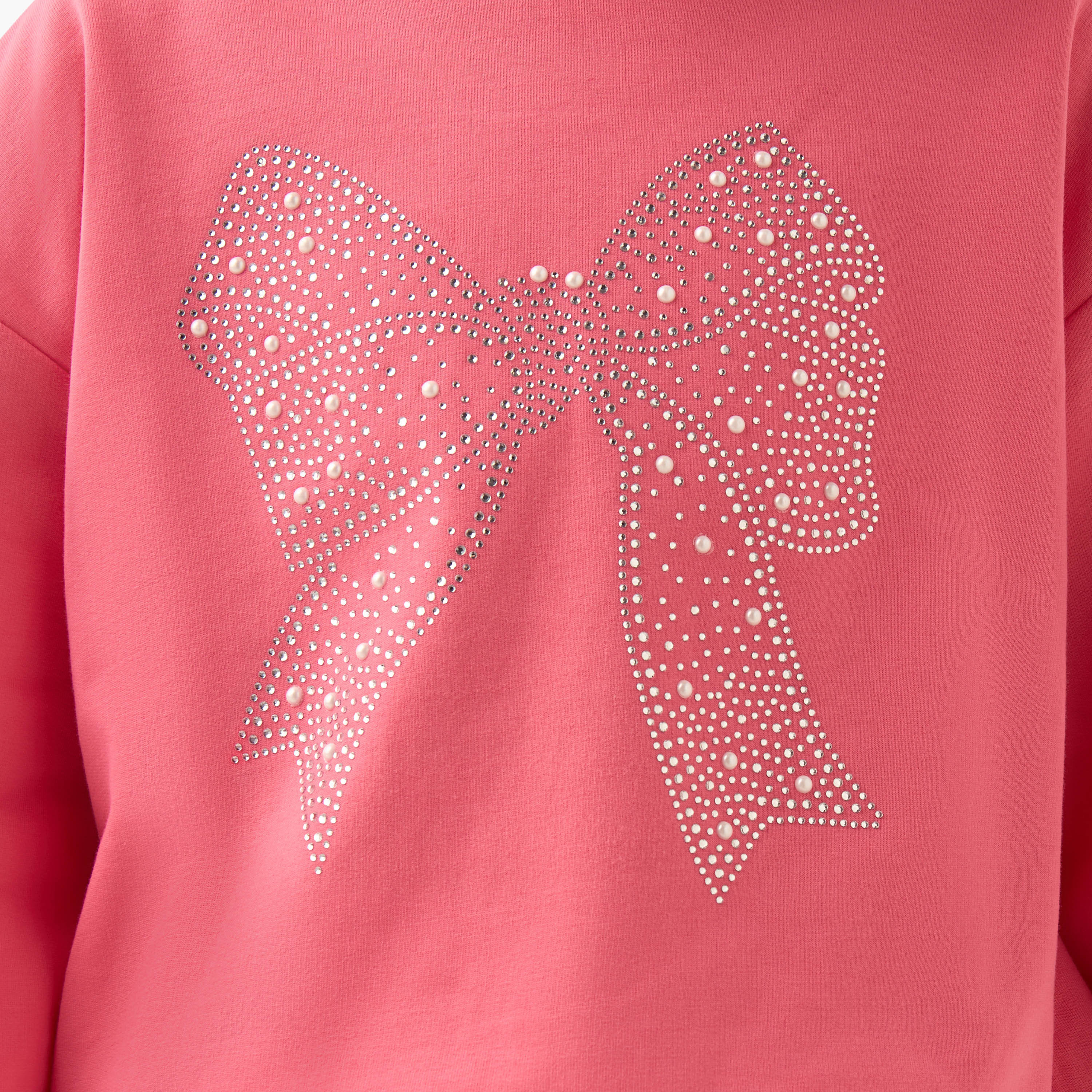 Juniors Embellished Pullover with Long Sleeves-girls-clothing-winterwear-sweatshirts-image-5