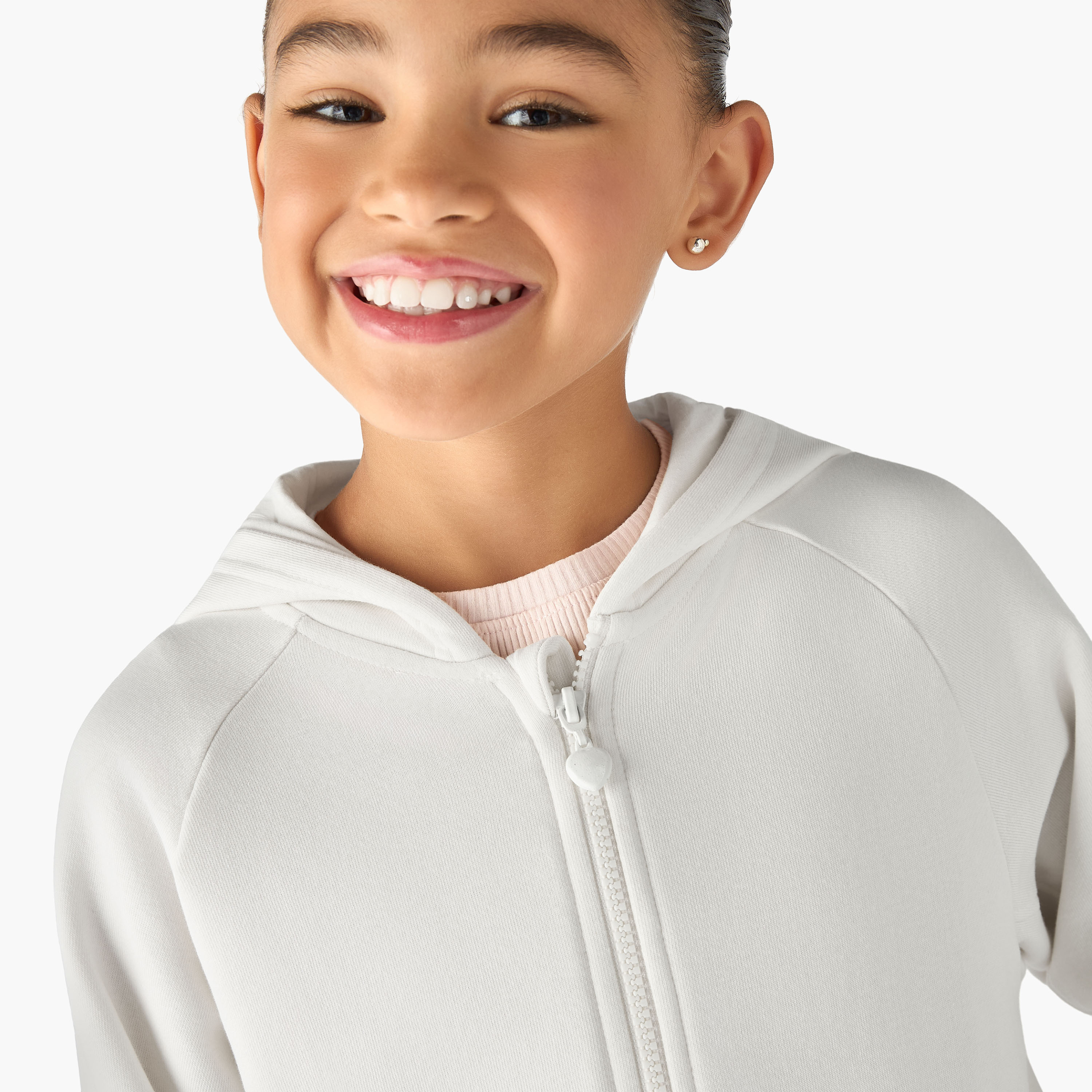 Juniors Solid Zip Through Hoodie with Kangaroo Pocket-girls-clothing-winterwear-jacketsandcoats-image-4