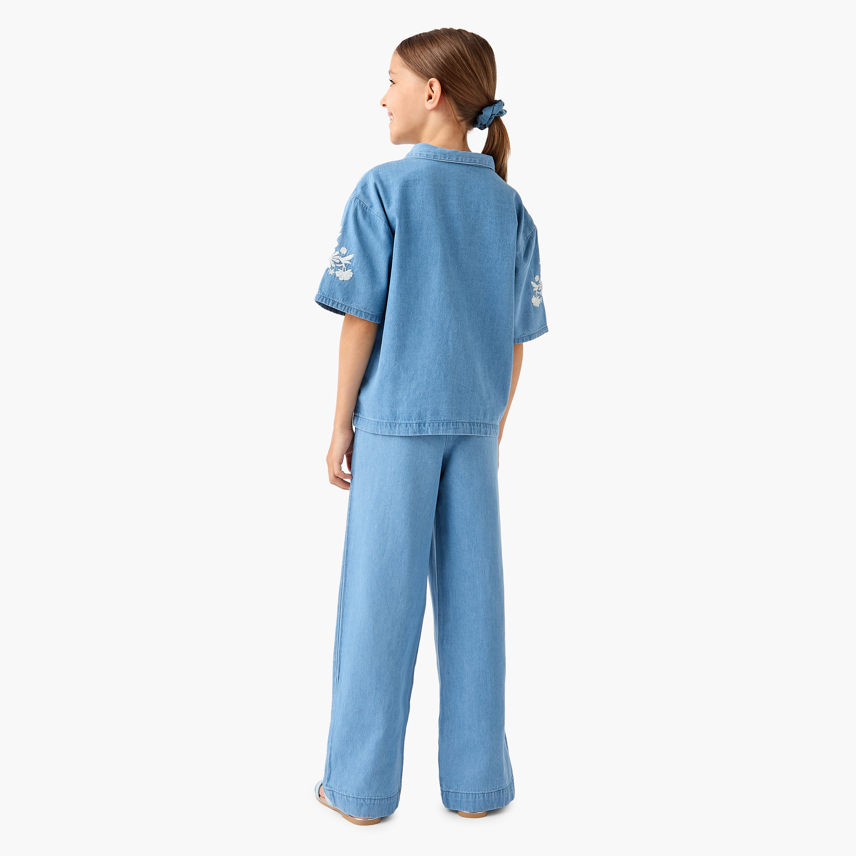 Juniors Embroidered Shirt and Pants Set-girls-clothing-setsandcoords-image-4