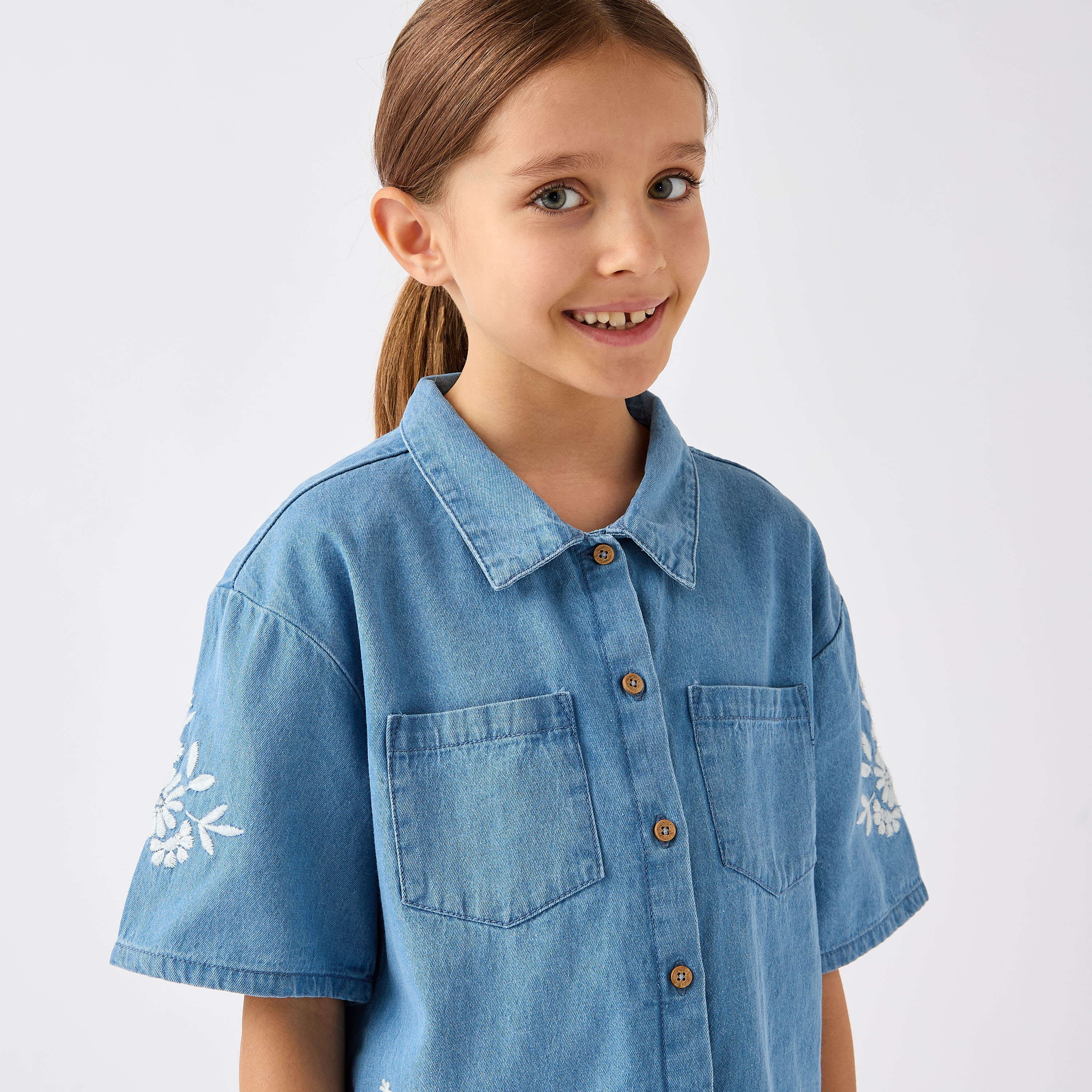 Juniors Embroidered Shirt and Pants Set-girls-clothing-setsandcoords-image-5