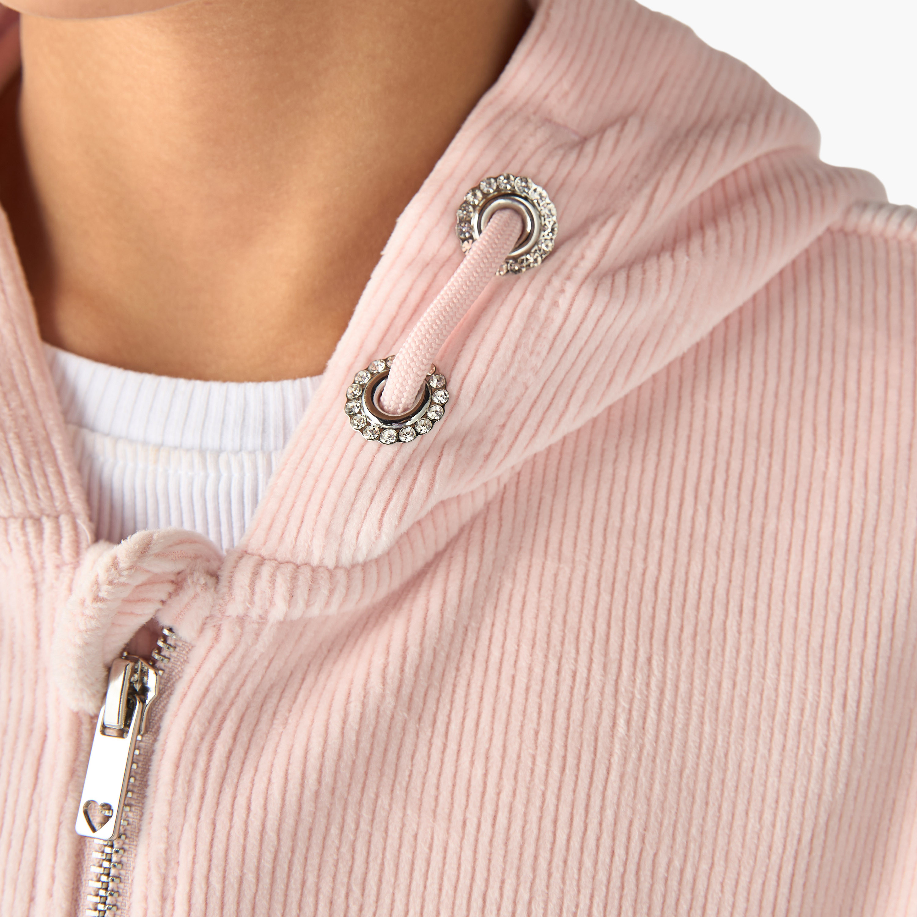 Juniors Ribbed Hooded Sweatshirt and Pants Set-girls-clothing-setsandcoords-image-6