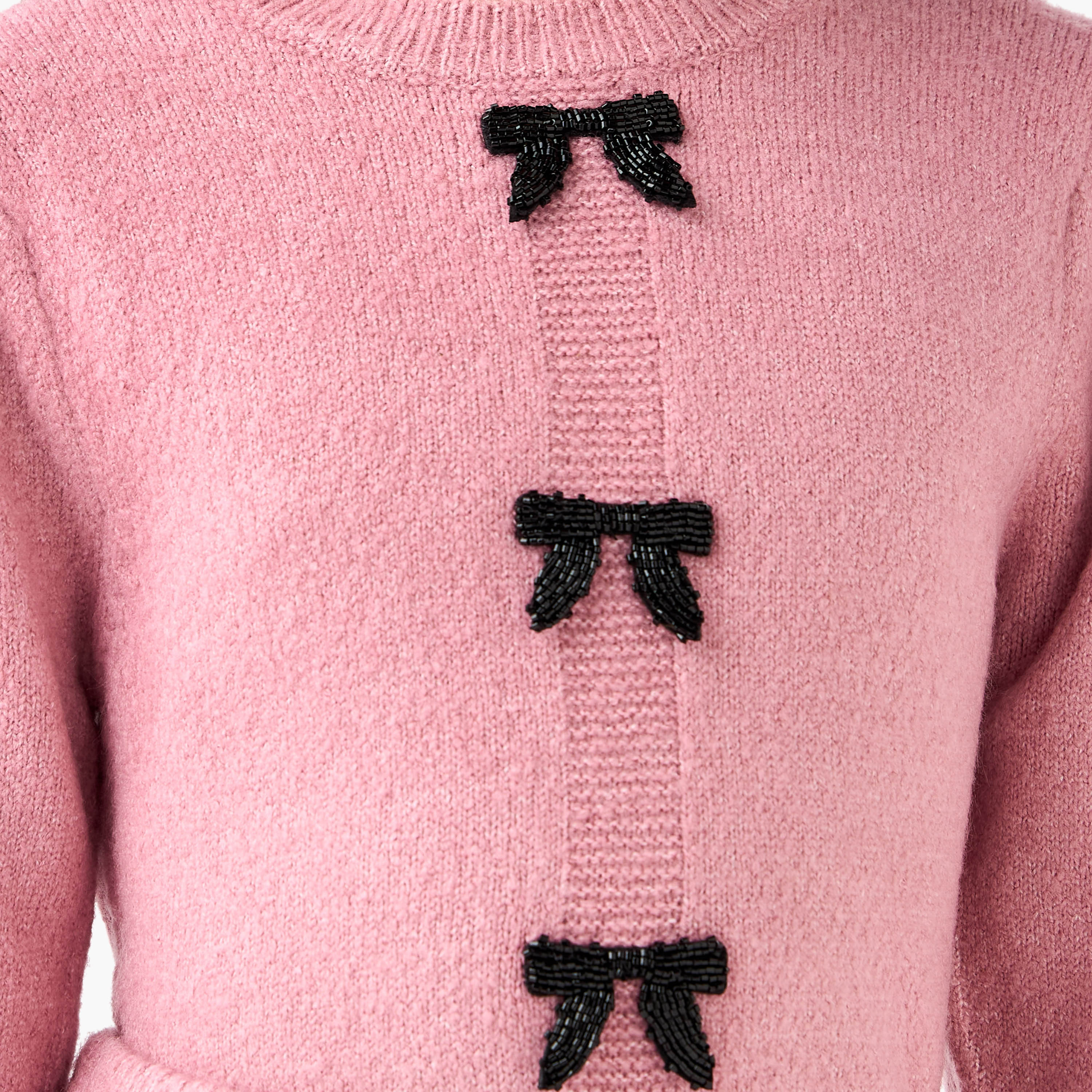 طقم كنزة بزينة فيونكة وبنطلون من جونيورز-girls-clothing-setsandcoords-image-1