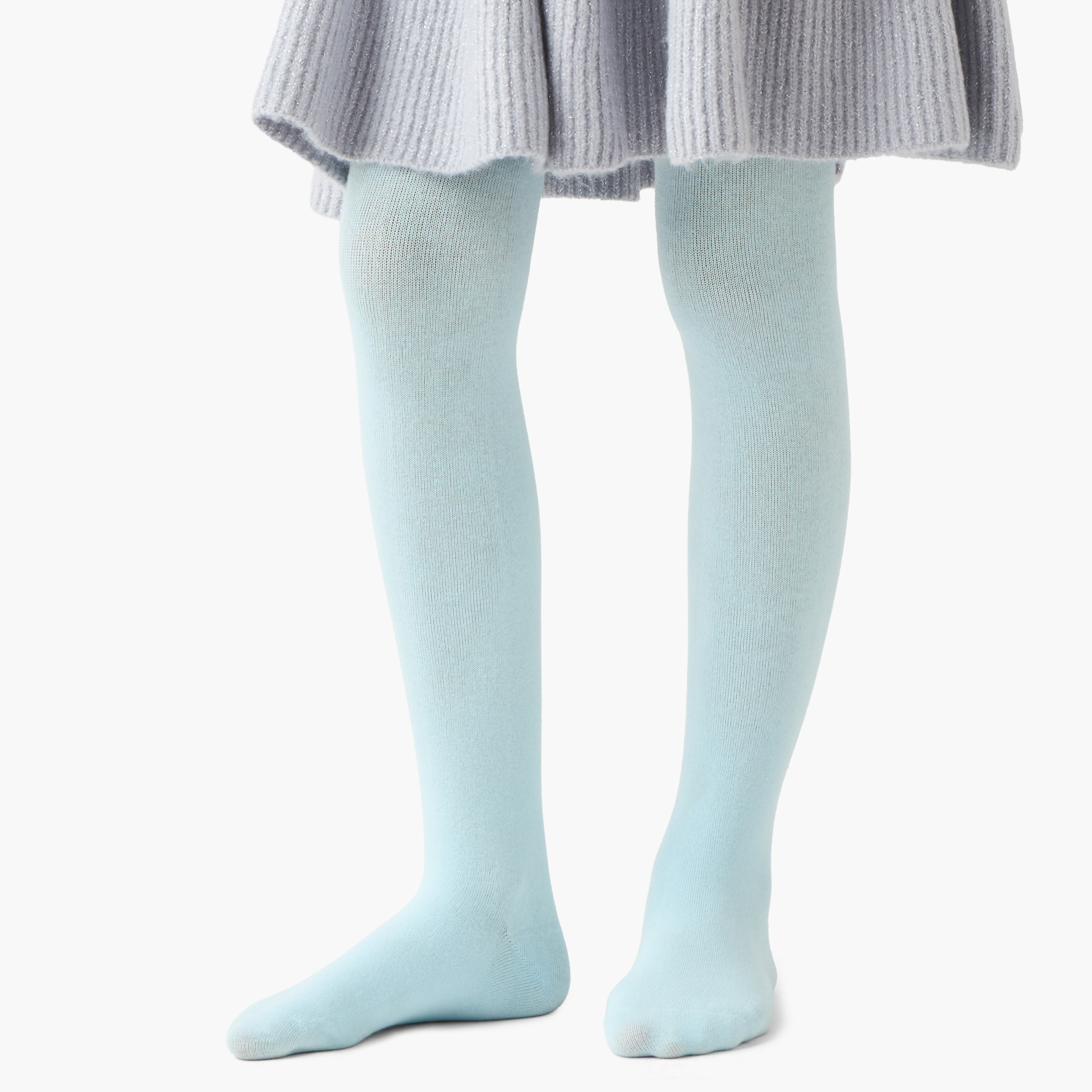 Juniors Girls Star Sequinned Sweater with Skirt and Stockings Set - Wool - Long Sleeves - Crew Neck-girls-clothing-setsandcoords-image-6
