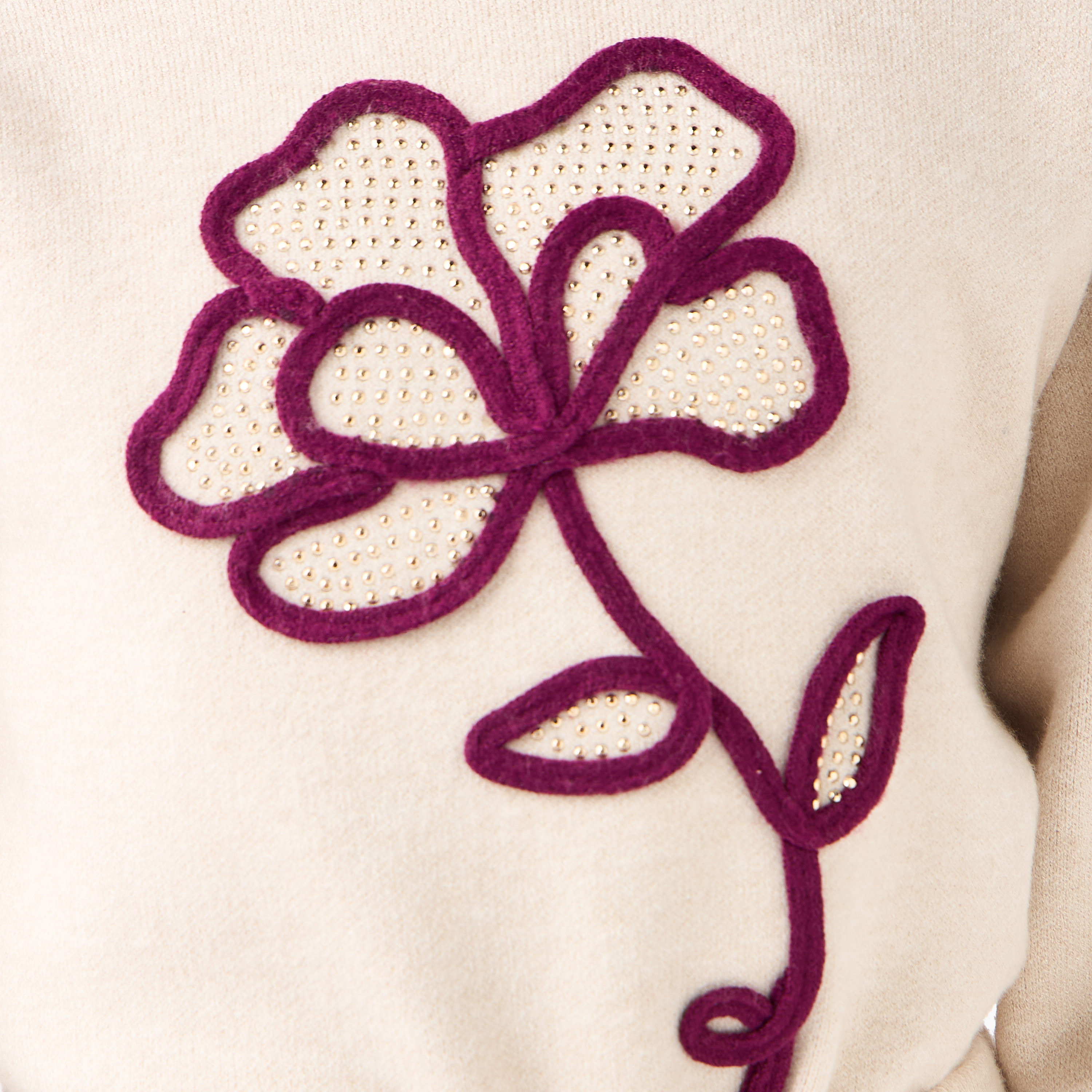 Juniors 3-Piece Floral Embellished Top with Skirt and Stockings Set-girls-clothing-setsandcoords-image-7