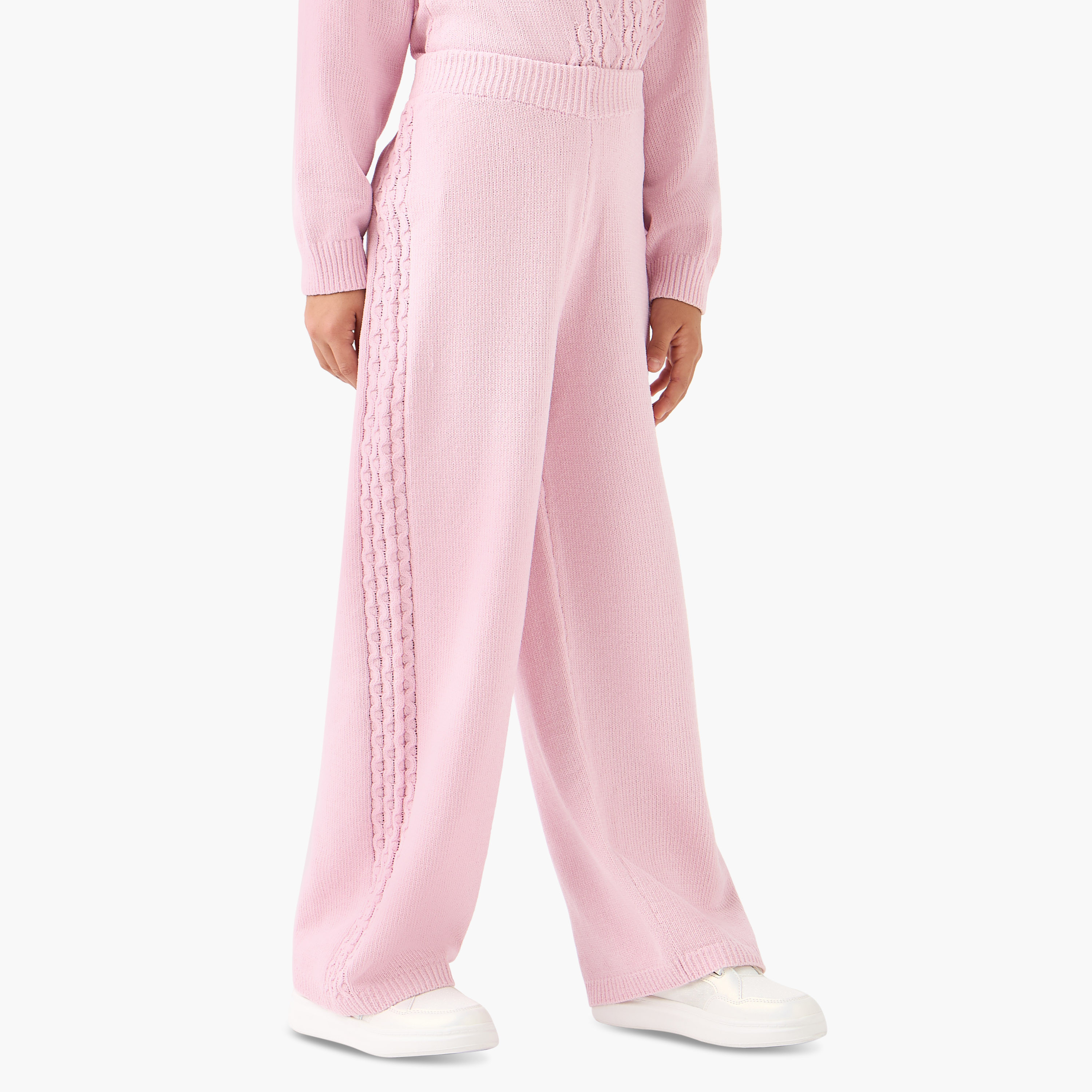 Juniors Crochet Detail Top and Pants Set-girls-clothing-setsandcoords-image-3