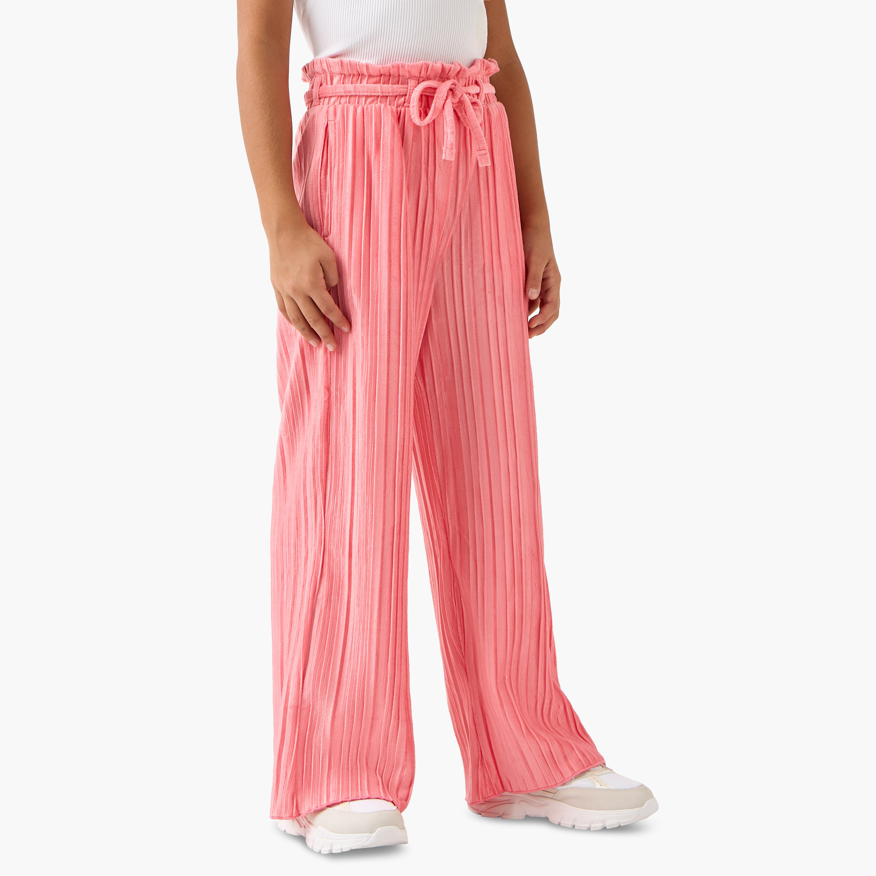 Juniors Pleated Hooded Sweatshirt and Track Pants Set-girls-clothing-setsandcoords-image-3