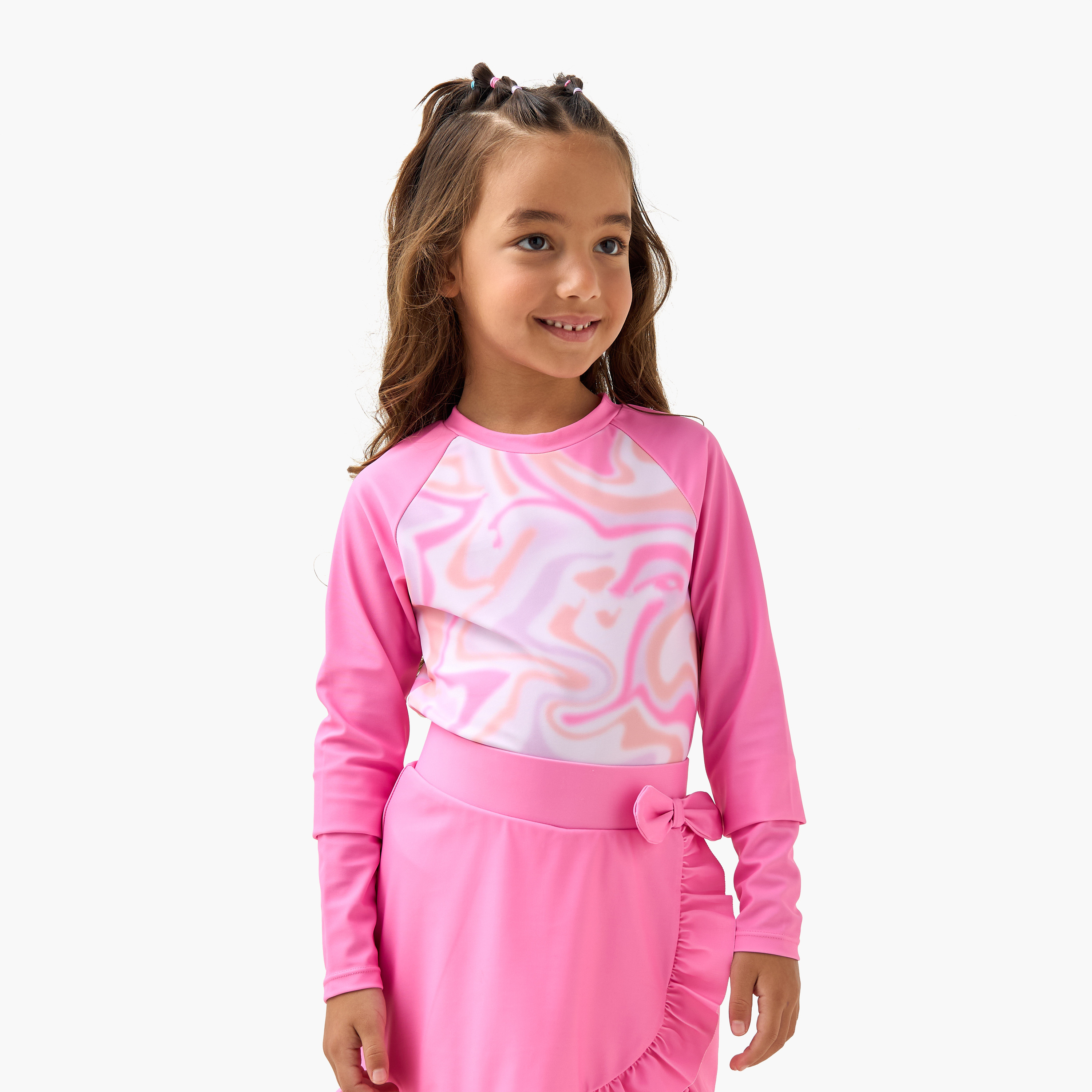 طقم بدلة سباحة بطبعات من جونيورز-girls-clothing-swimwear-image-2
