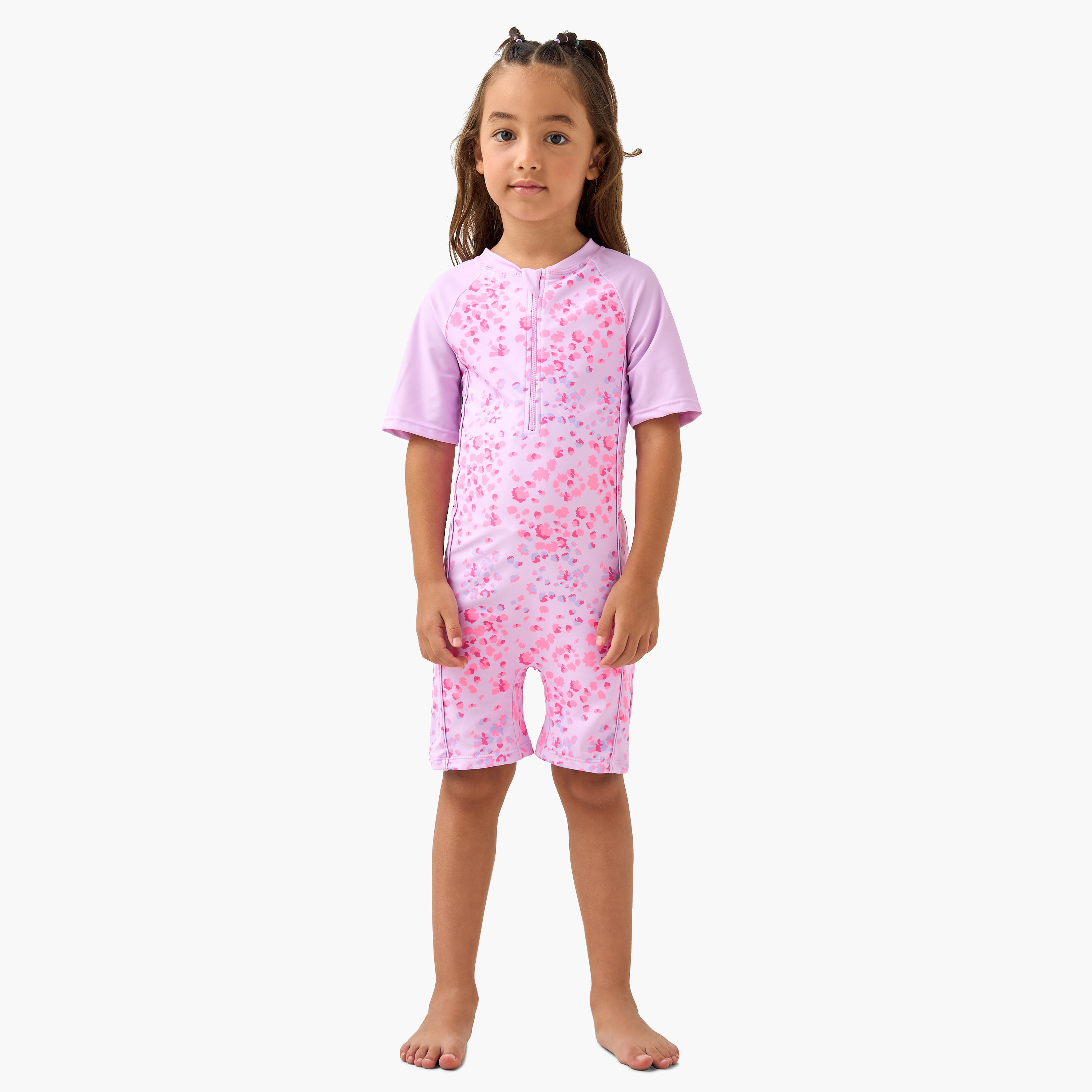 Juniors Printed Swimsuit with Zip Closure-girls-clothing-sportswear-swimwear-image-2