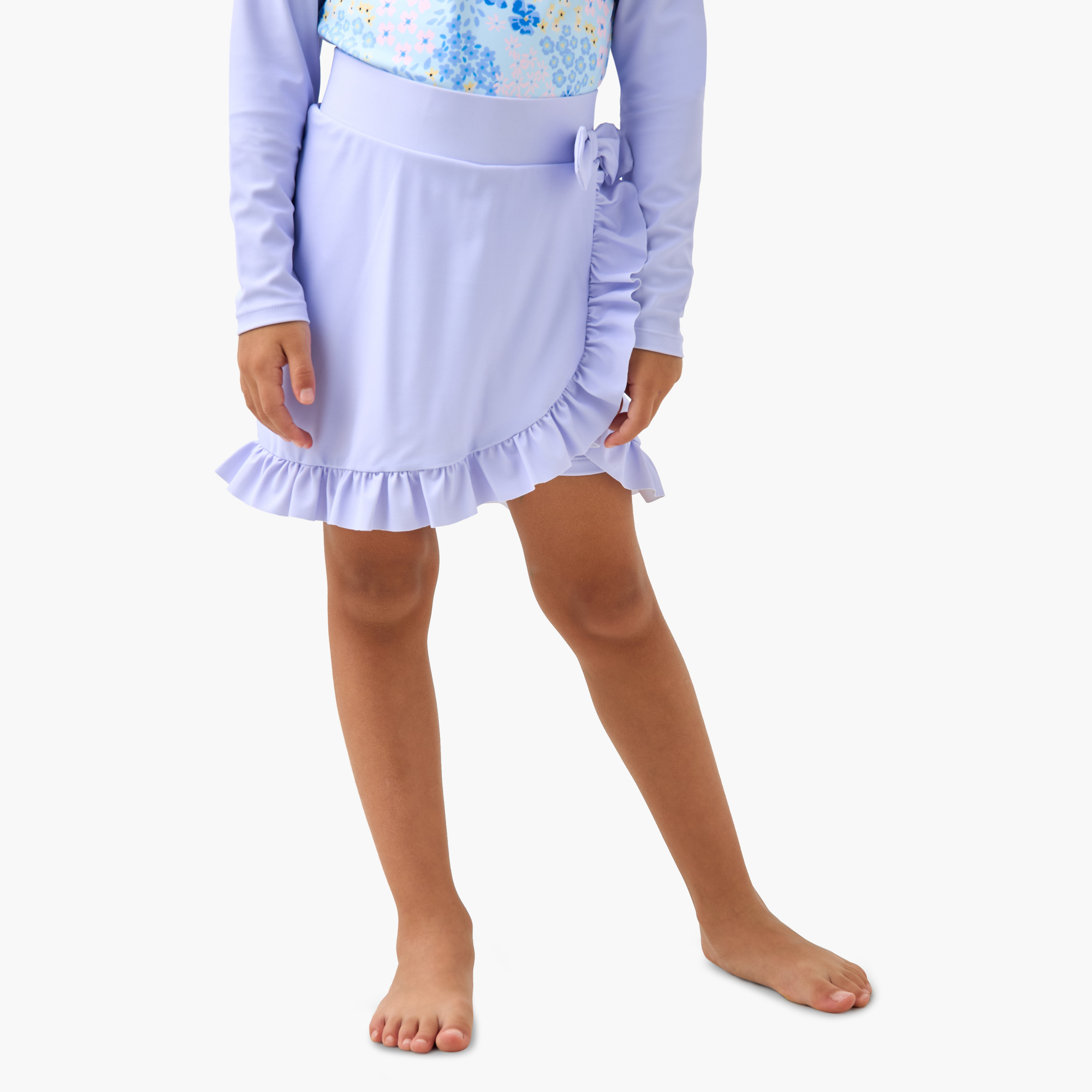 Juniors Floral Print Swimwear Set-girls-clothing-swimwear-image-3