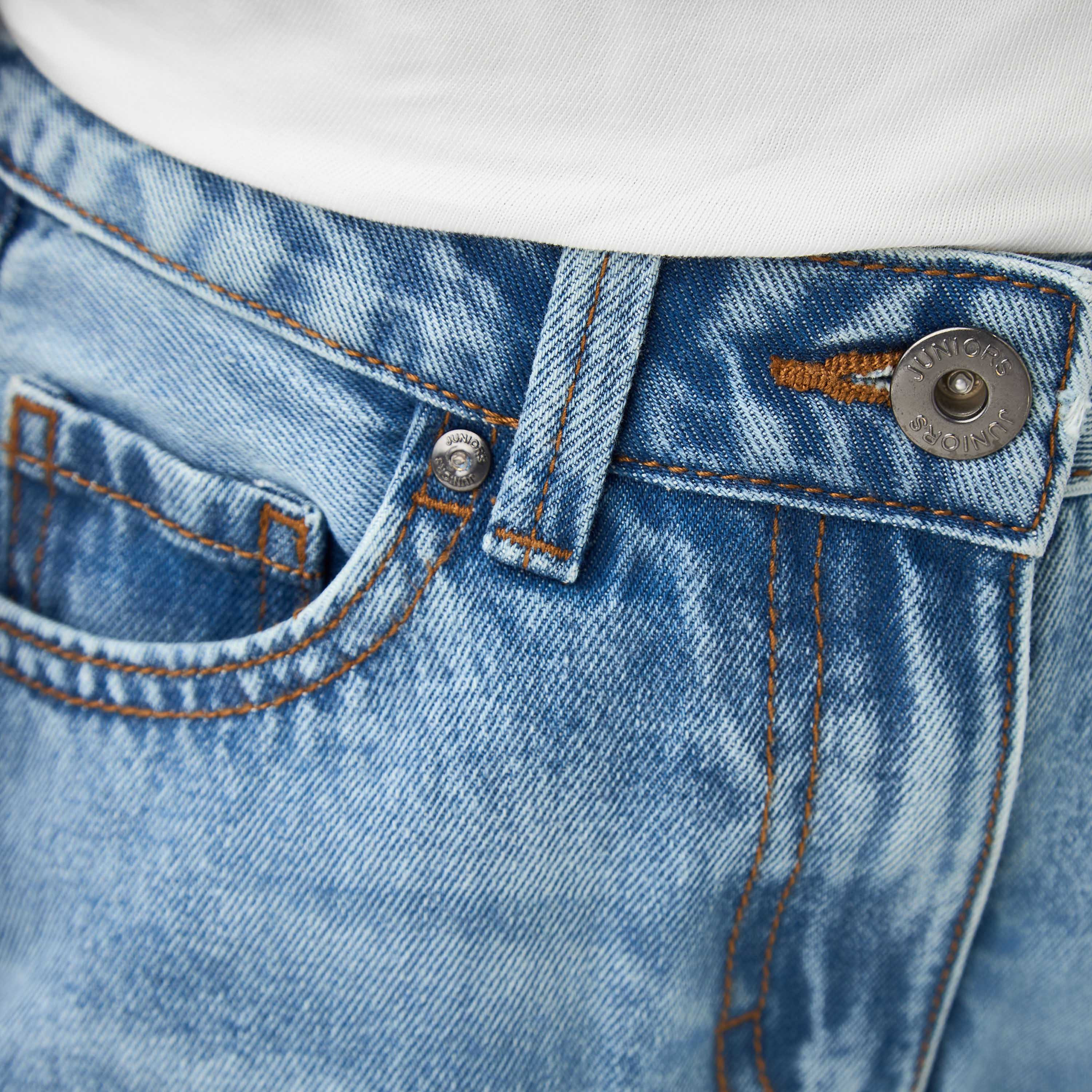 Juniors Flared Jeans with Slit Detail-girls-clothing-schoolwear-bottoms-pants-image-5