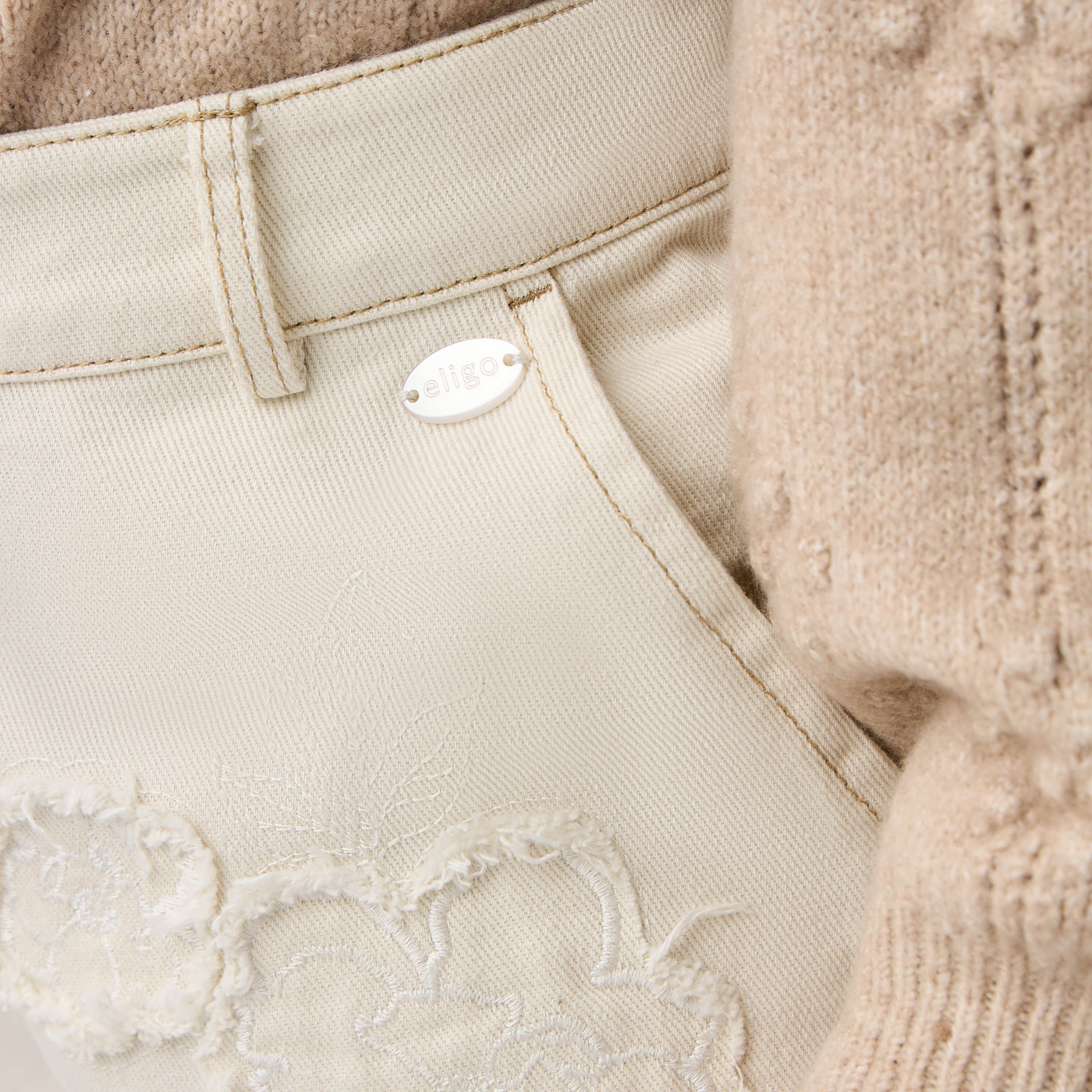 Eligo Embroidered Pants with Pockets-girls-clothing-bottoms-jeansandjeggings-image-5