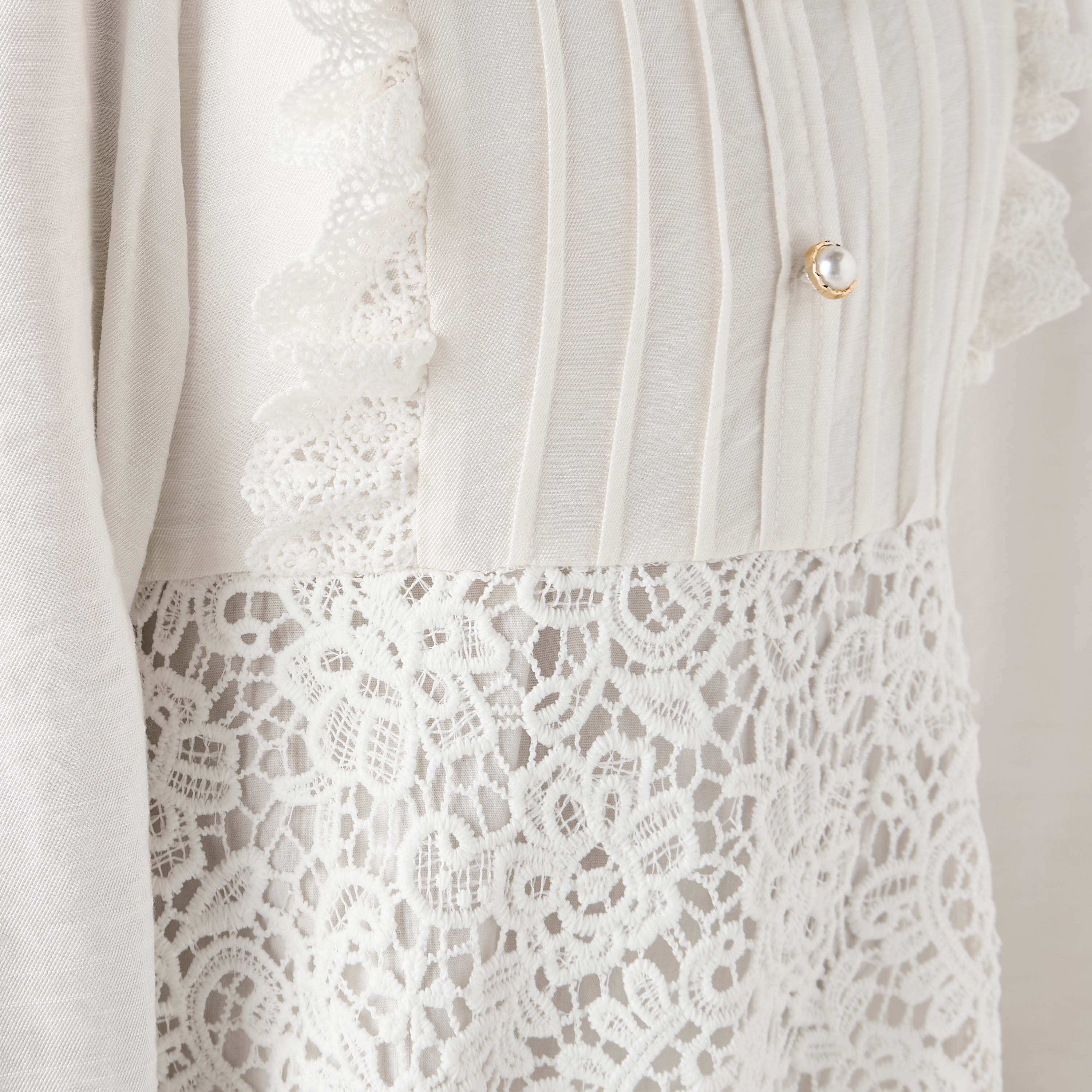 Eligo Lace Dress with Ruffles and Long Sleeves-girls-clothing-dressesandjumpsuits-image-5