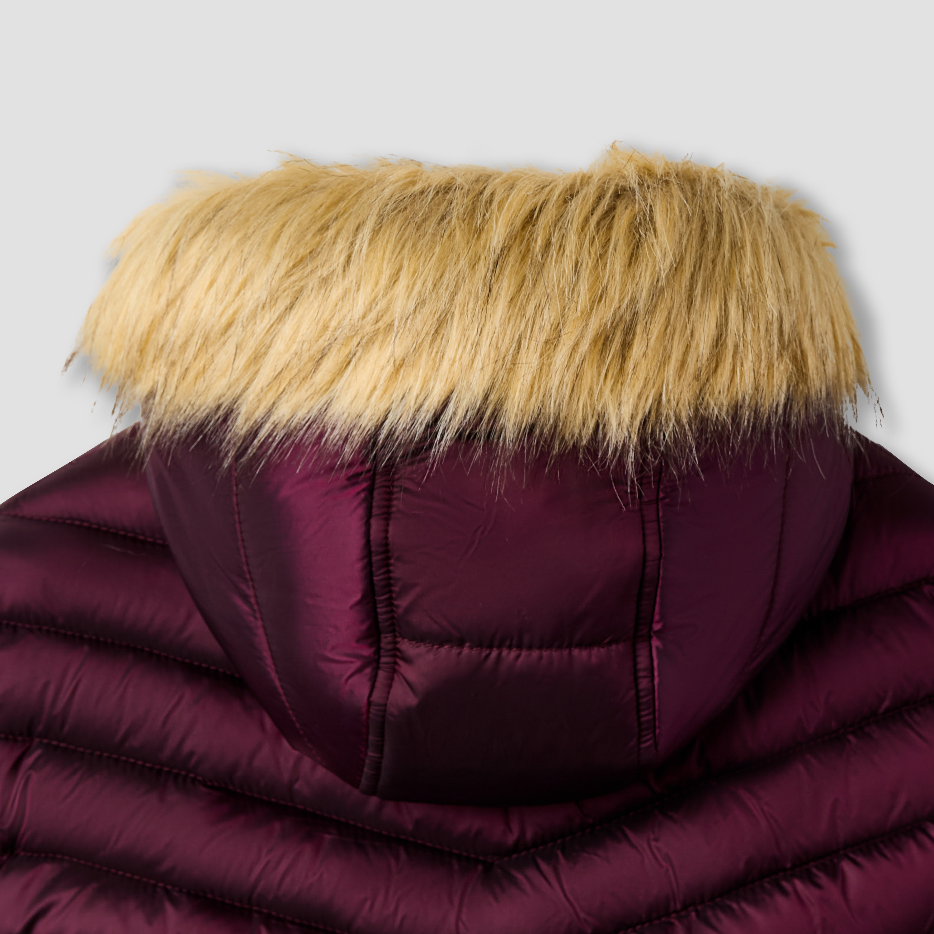 Eligo Quilted Heavy Jacket with Hood and Long Sleeves-girls-clothing-winterwear-jacketsandcoats-image-6