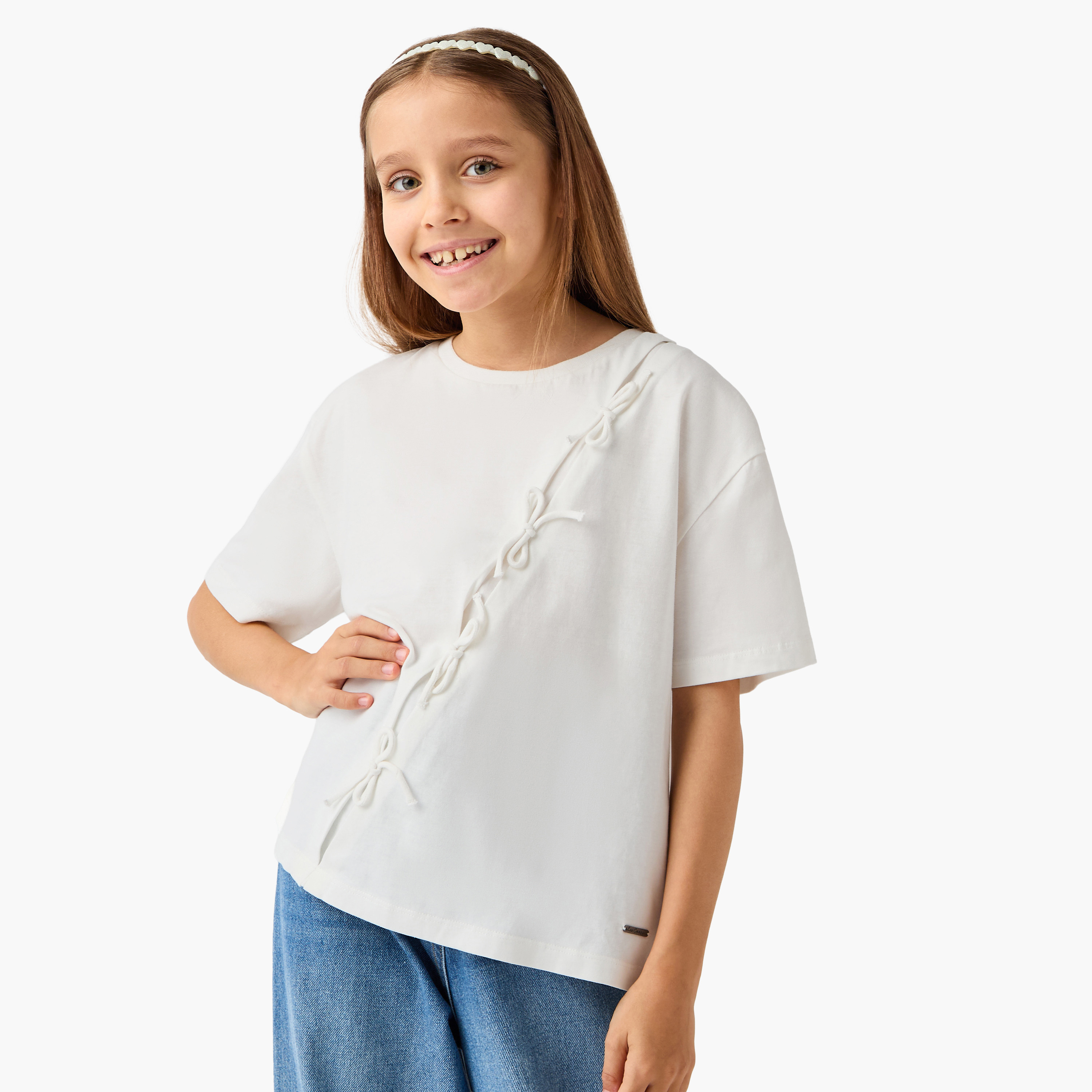 Lee Cooper Tie Accent T-shirt-girls-clothing-tshirts-image-1
