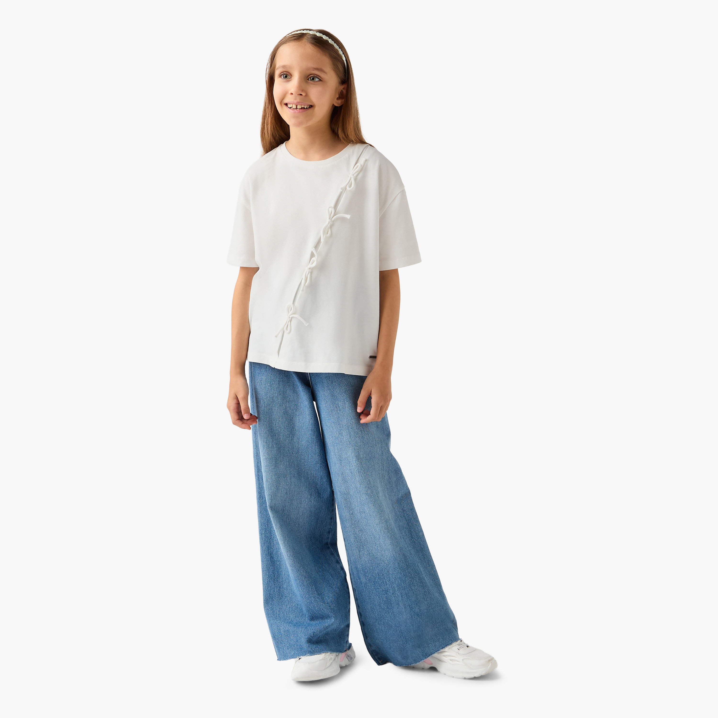 Lee Cooper Tie Accent T-shirt-girls-clothing-tshirts-image-2