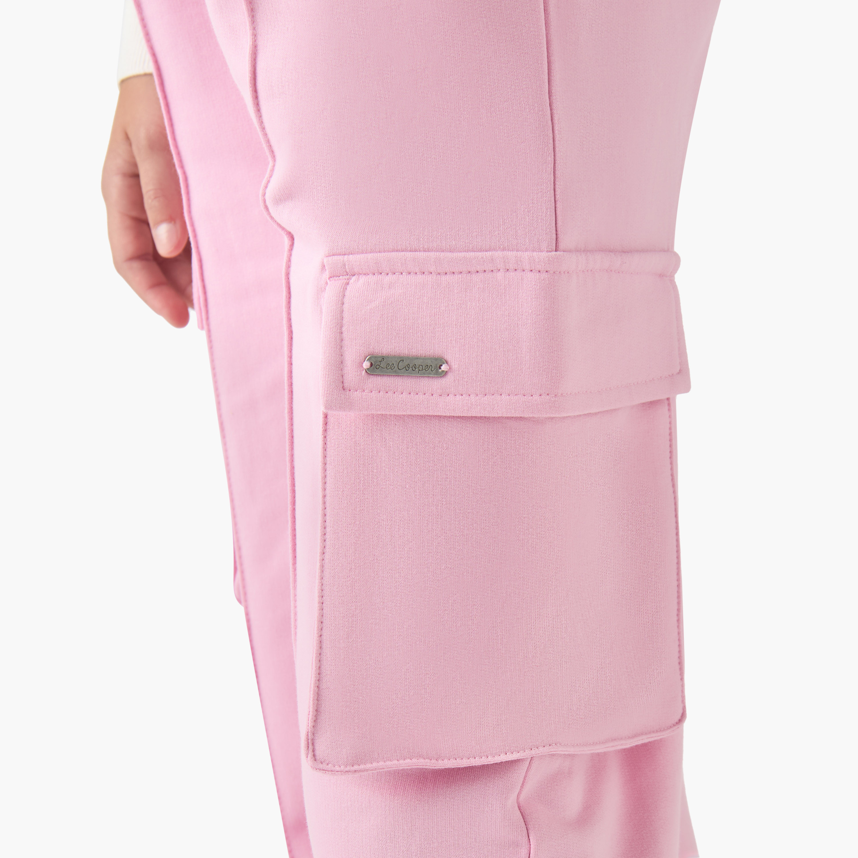 Lee Cooper Girls Track Pants with Pockets - Cotton - Drawstring Waist-girls-clothing-bottoms-joggersandtrackpants-image-5