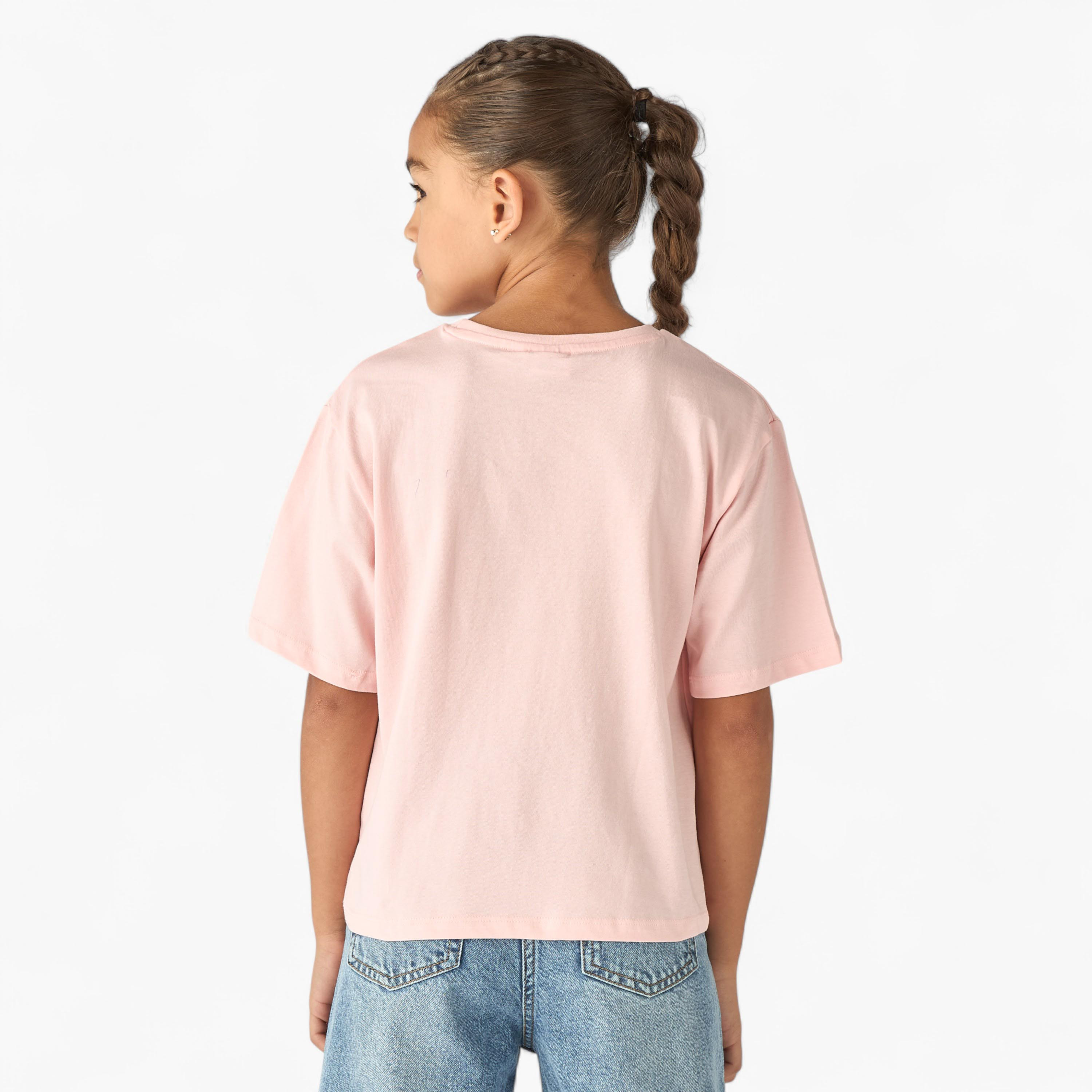 تيشيرت بأكمام قصيرة وطبعات هالو كيتي والأصدقاء من سانريو-girls-clothing-tshirts-image-3