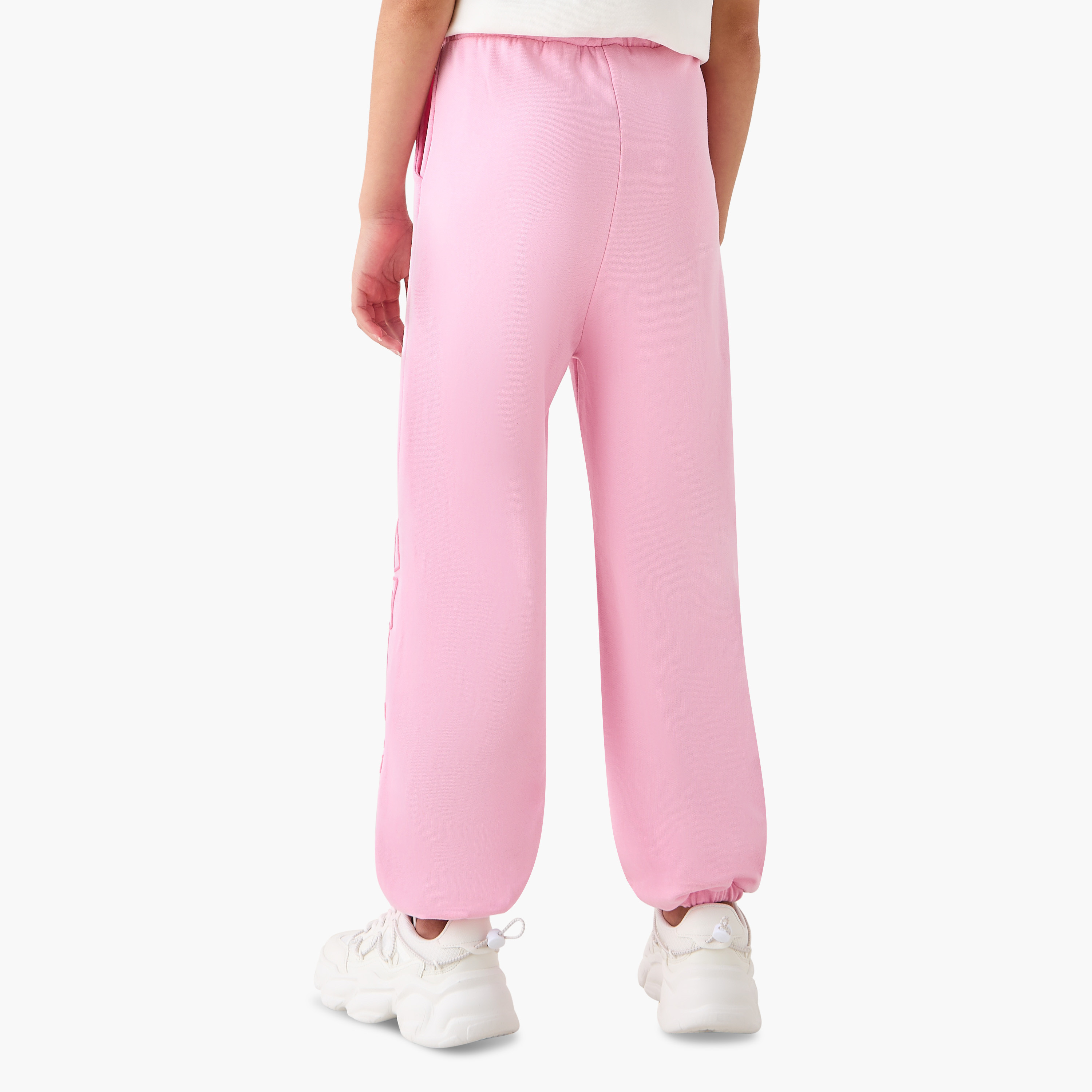 Sanrio Hello Kitty Print Joggers with Drawstring Closure and Pockets-girls-clothing-bottoms-joggersandtrackpants-image-3