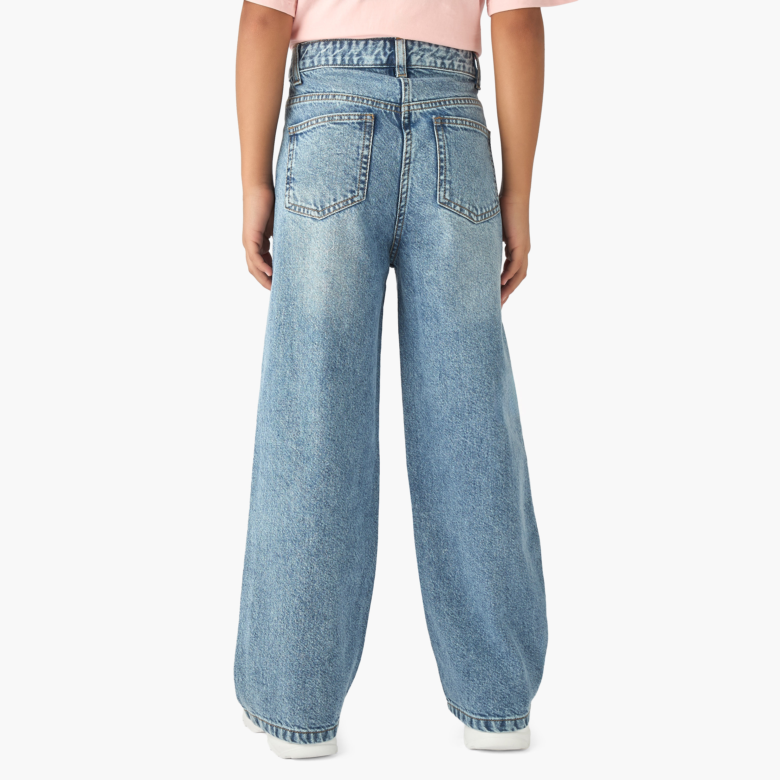 Sanrio Hello Kitty Print Jeans with Button Closure-girls-clothing-bottoms-jeansandjeggings-image-3