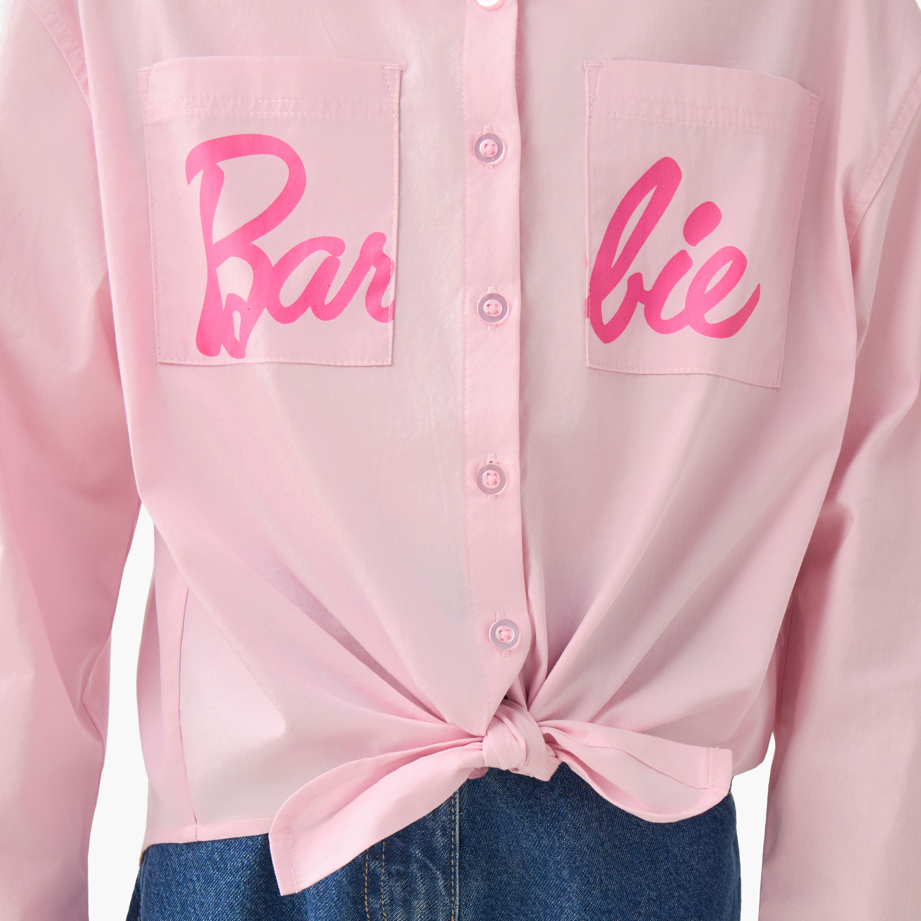 قميص بياقة وأكمام طويلة وطبعة باربي-girls-clothing-blousesandshirts-image-1