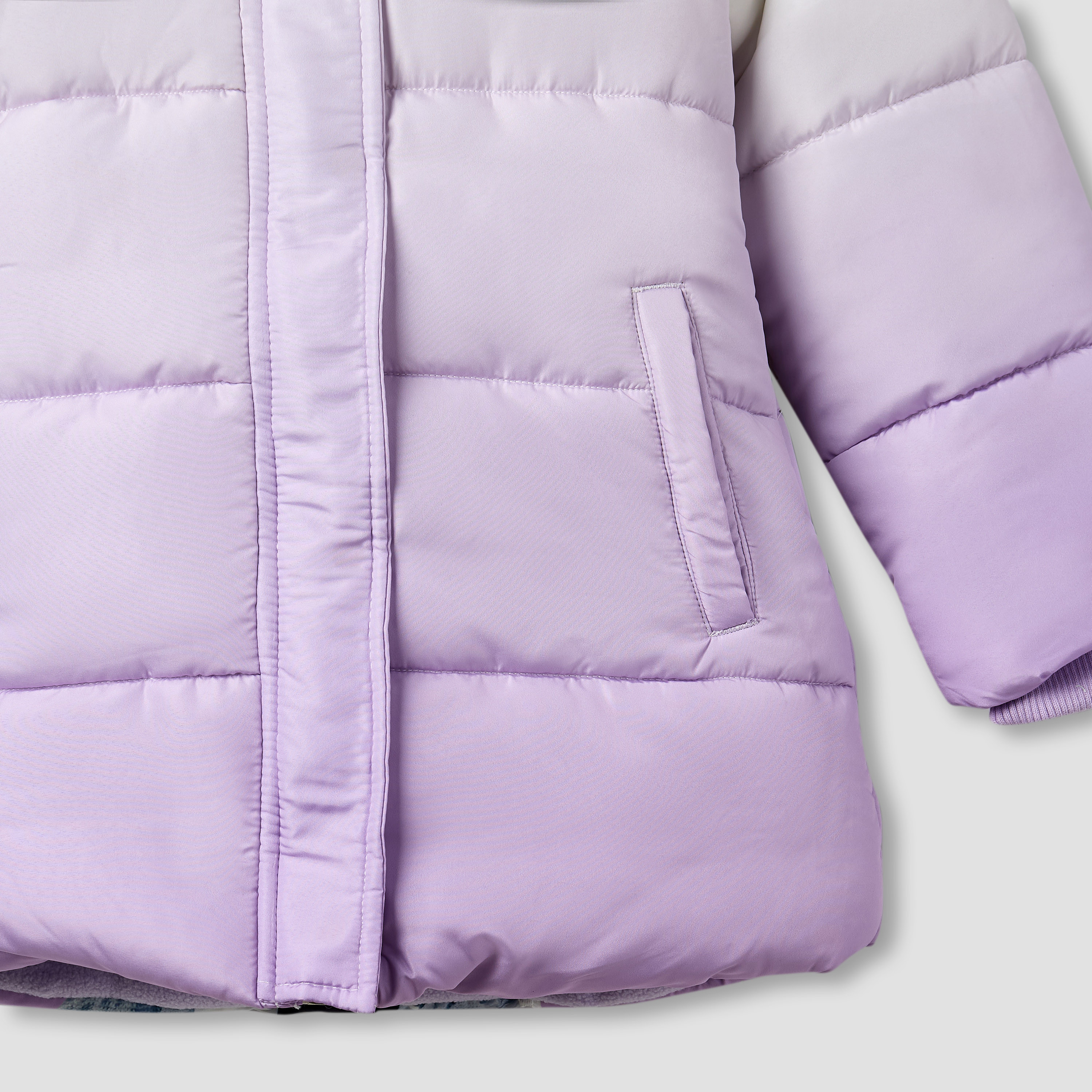 Barbie Ombre Print Puffer Jacket with Hood-girls-clothing-winterwear-jacketsandcoats-image-4