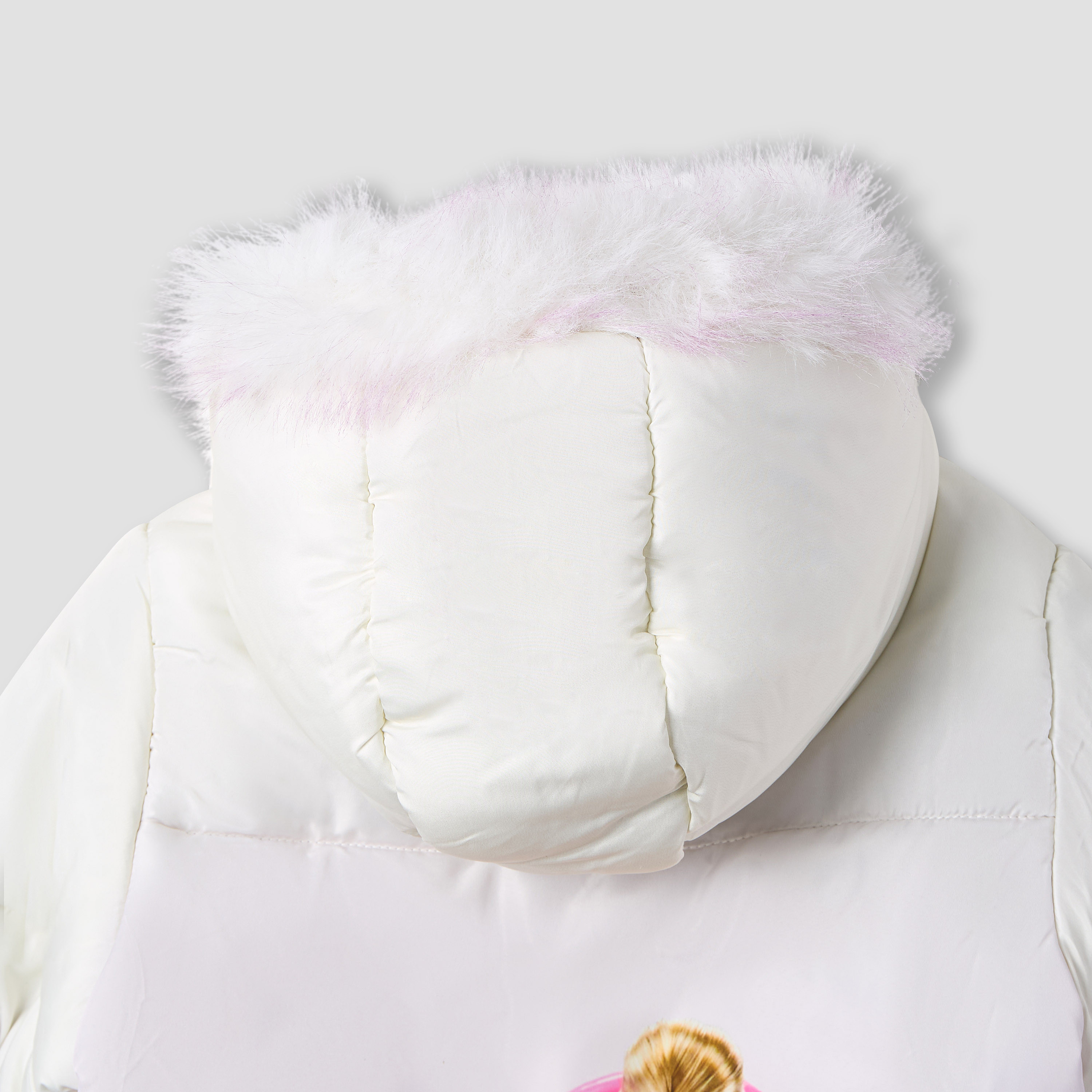 Barbie Ombre Print Puffer Jacket with Hood-girls-clothing-winterwear-jacketsandcoats-image-5