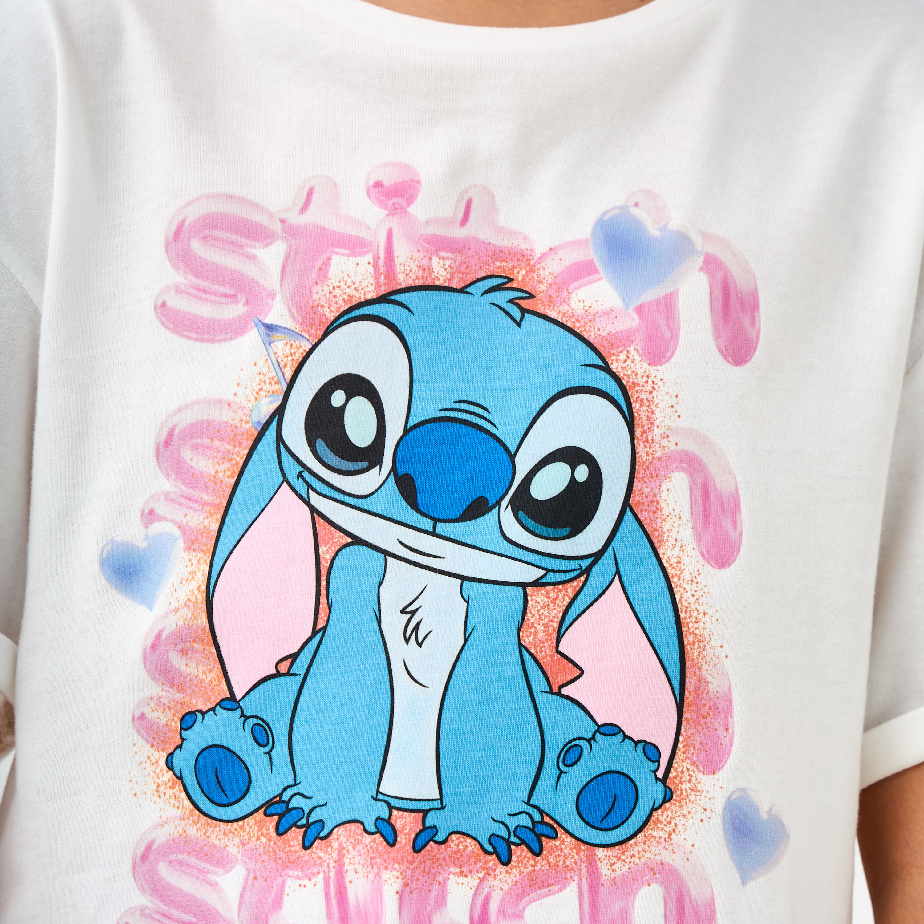 تيشيرت بأكمام قصيرة وطبعات ستيتش من ديزني-girls-clothing-tshirts-image-5