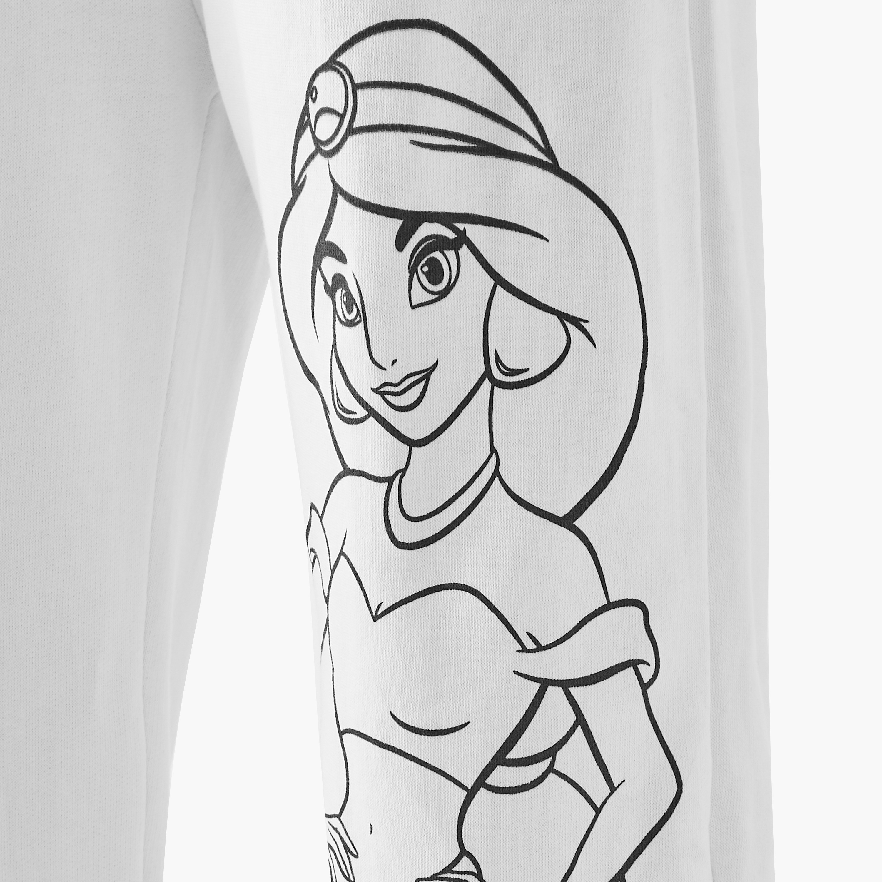 Disney Jasmine Print Joggers with Drawstring Closure and Pockets-girls-clothing-bottoms-joggersandtrackpants-image-6