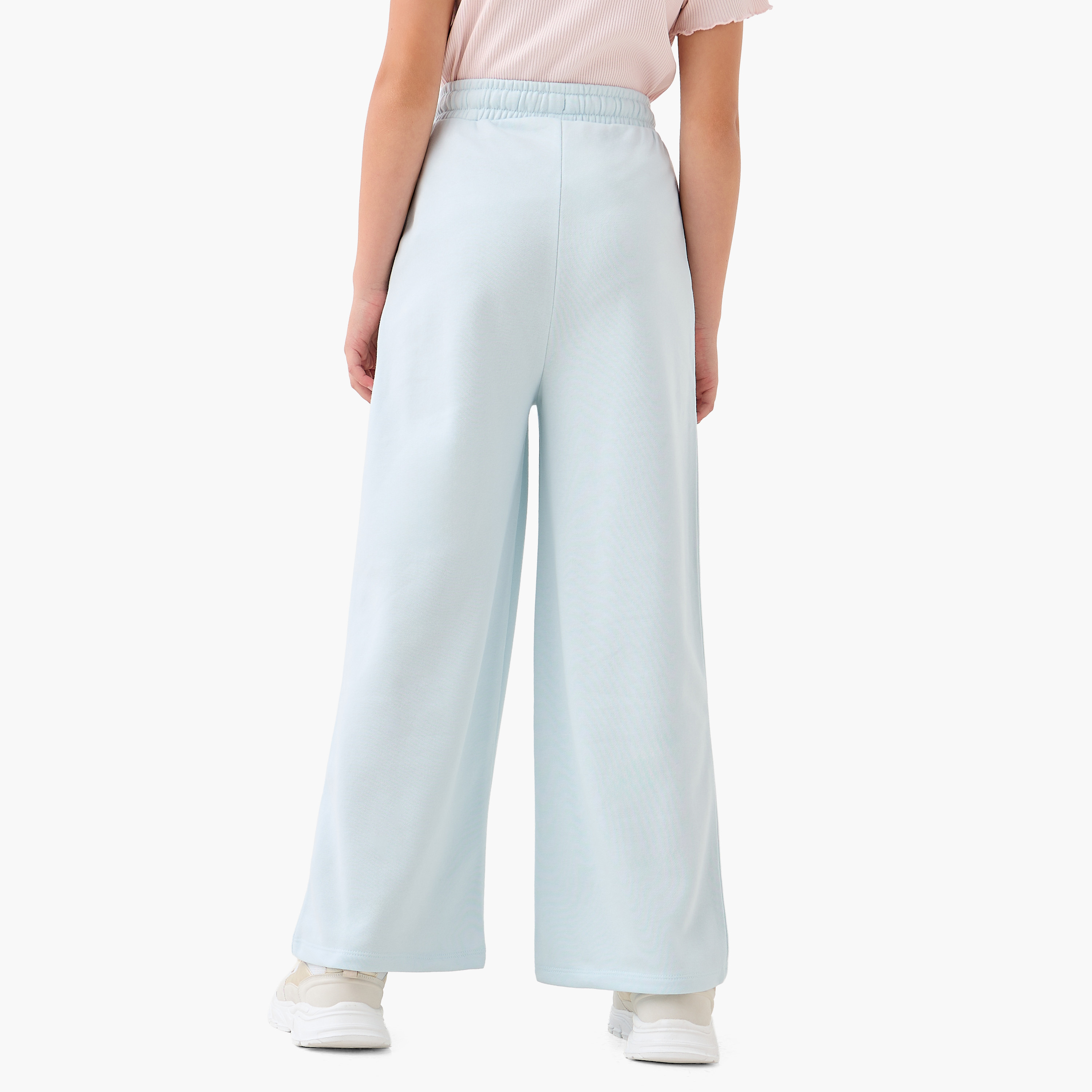 Disney Girls Track Pants with Stitch Print - Cotton - Elasticated Drawstring-girls-clothing-bottoms-joggersandtrackpants-image-3