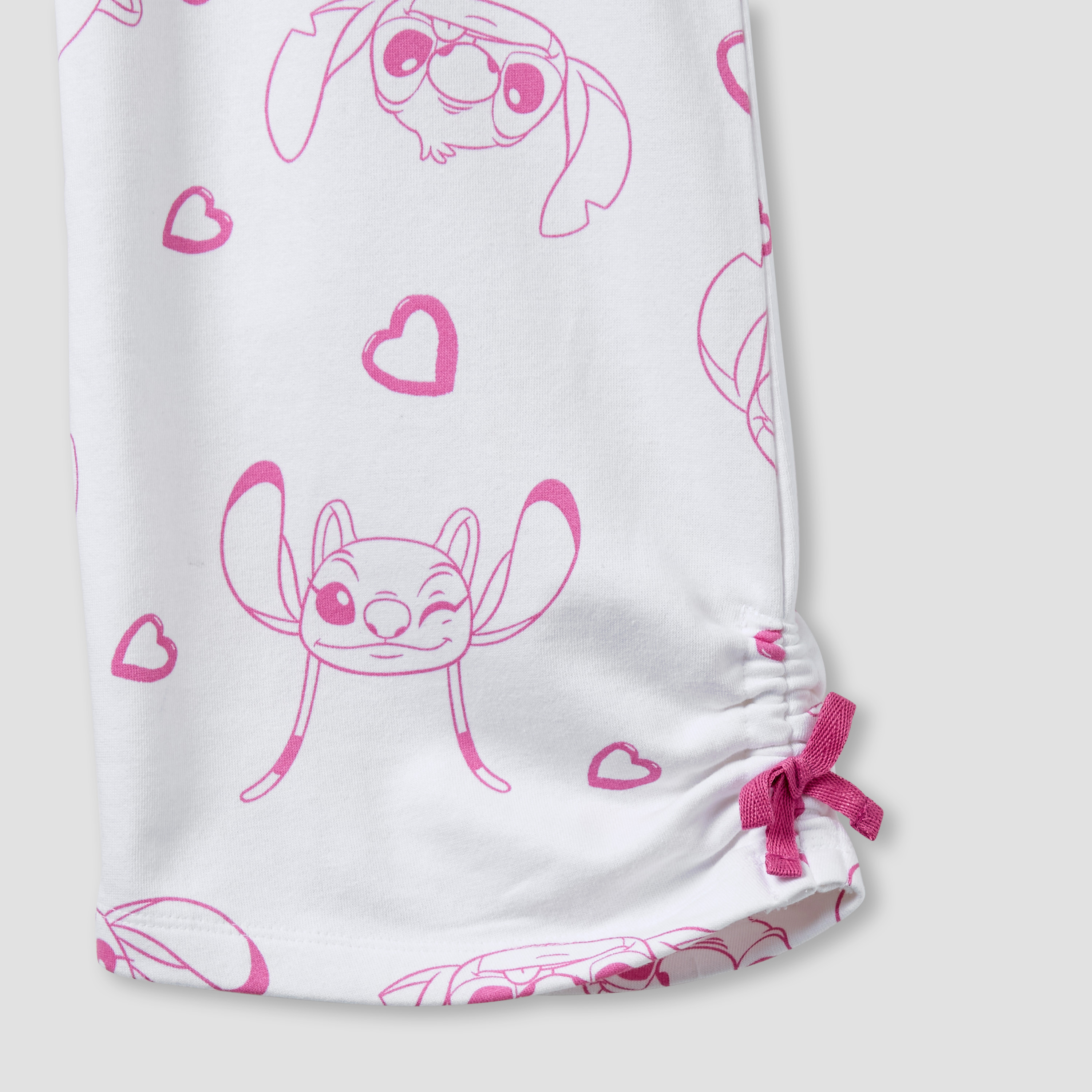 Disney Girls Track Pants with Stitch Print - Cotton - Drawstring Waist-girls-clothing-bottoms-joggersandtrackpants-image-4