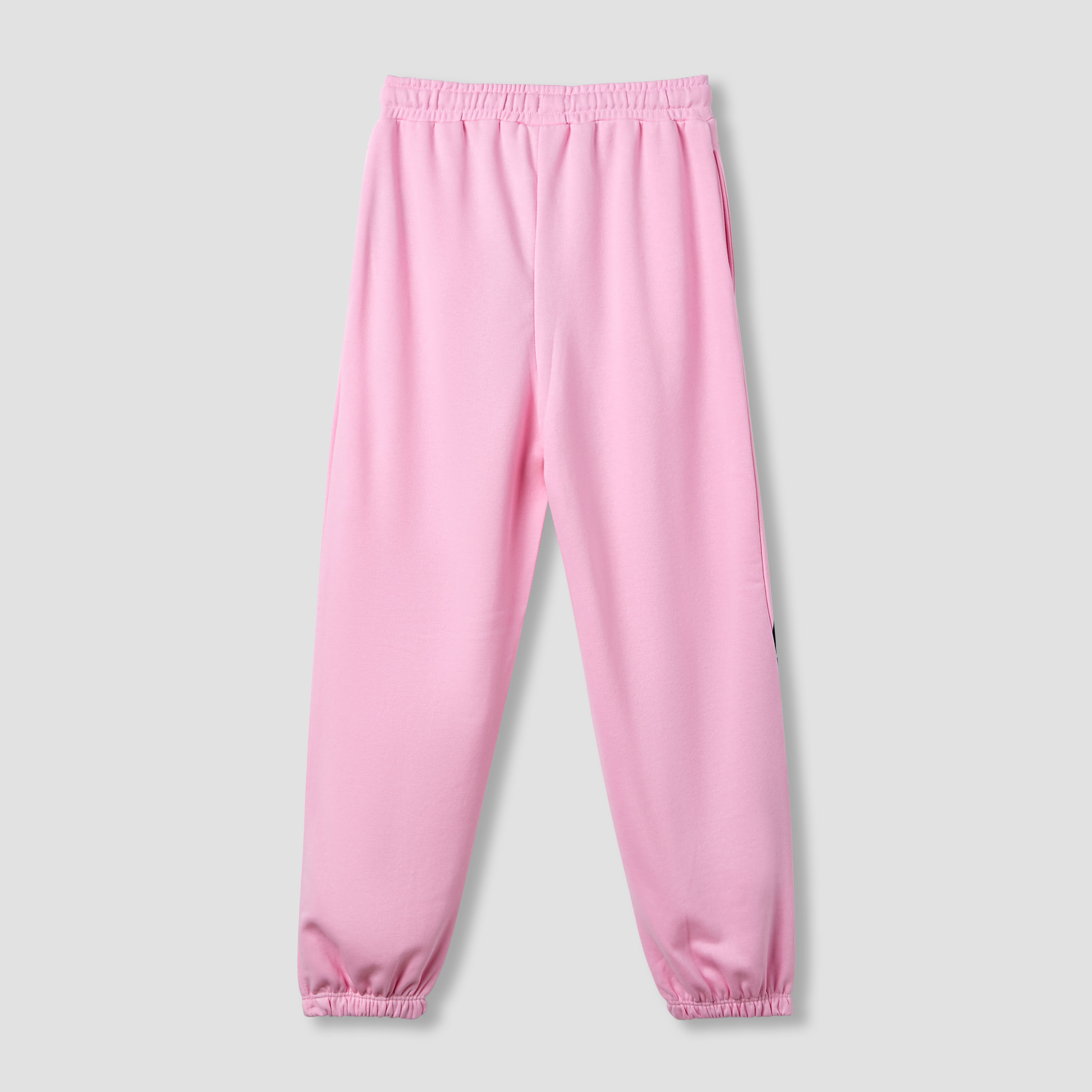 Disney Girls Joggers with Stitch Glitter Print - Cotton - Drawstring Waist-girls-clothing-bottoms-joggersandtrackpants-image-2