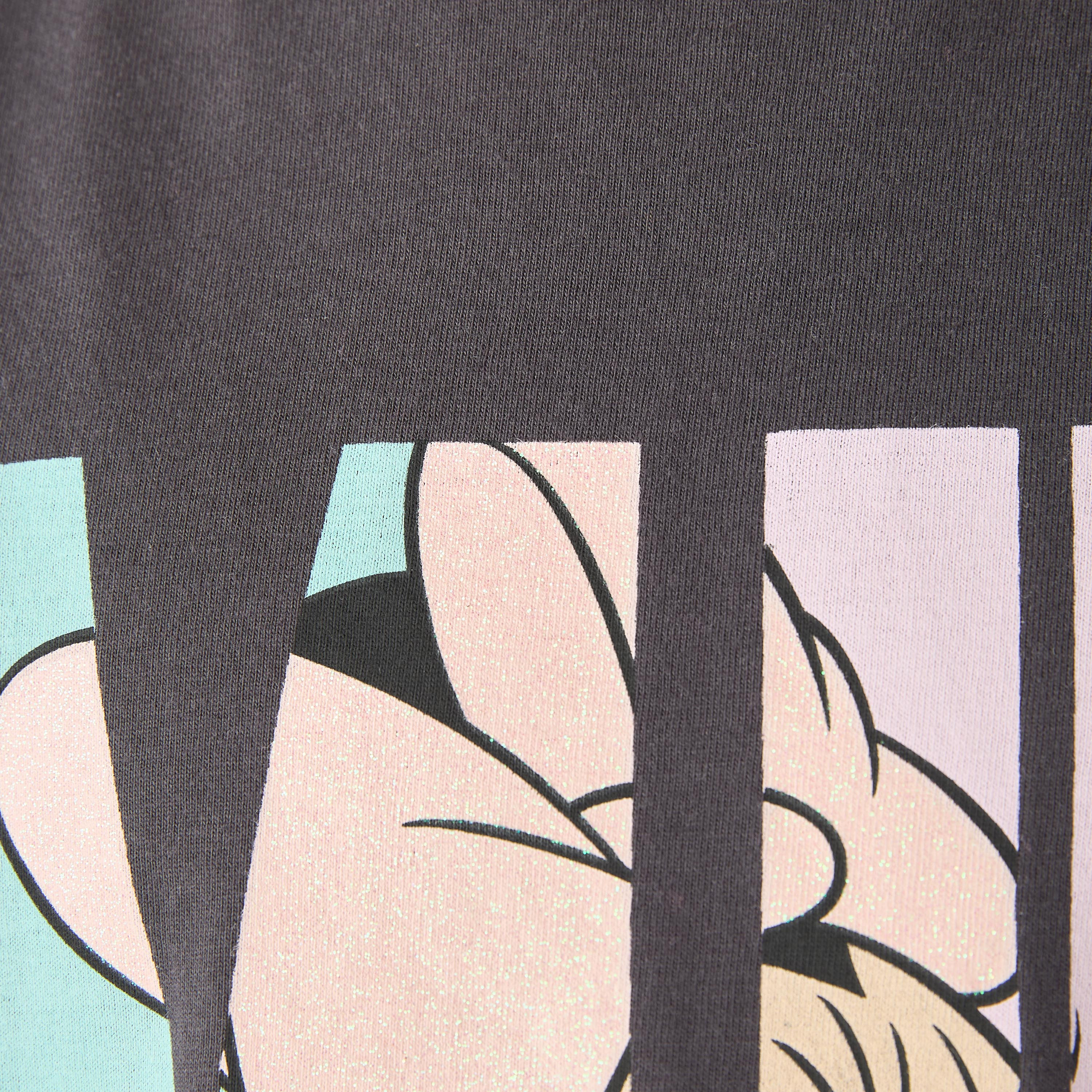 Disney Minnie Mouse Print A-line T-shirt Dress with Short Sleeves-girls-clothing-dressesandjumpsuits-image-5