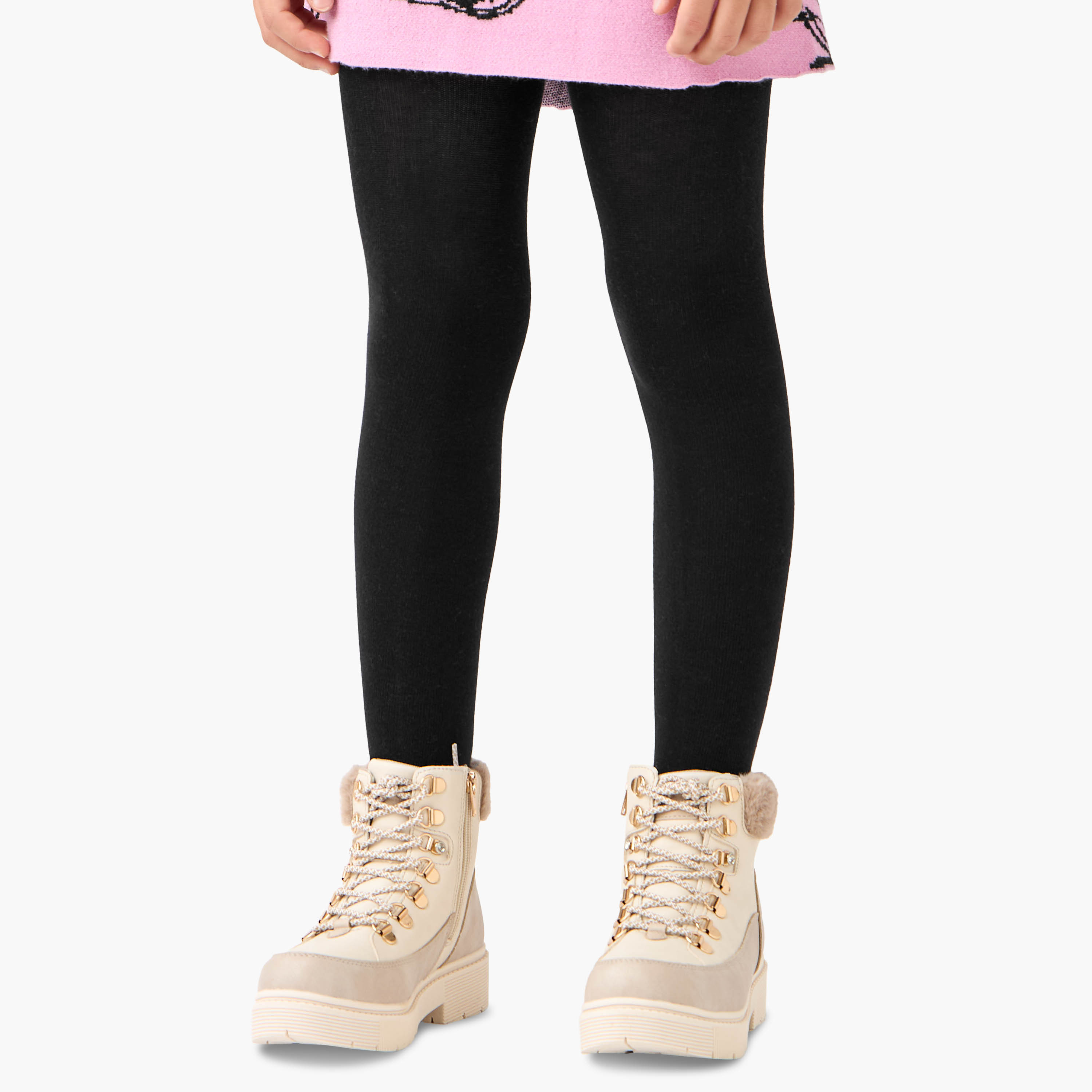 Disney Minnie Mouse Print Dress with Turtleneck and Long Sleeves-girls-clothing-dressesandjumpsuits-image-5