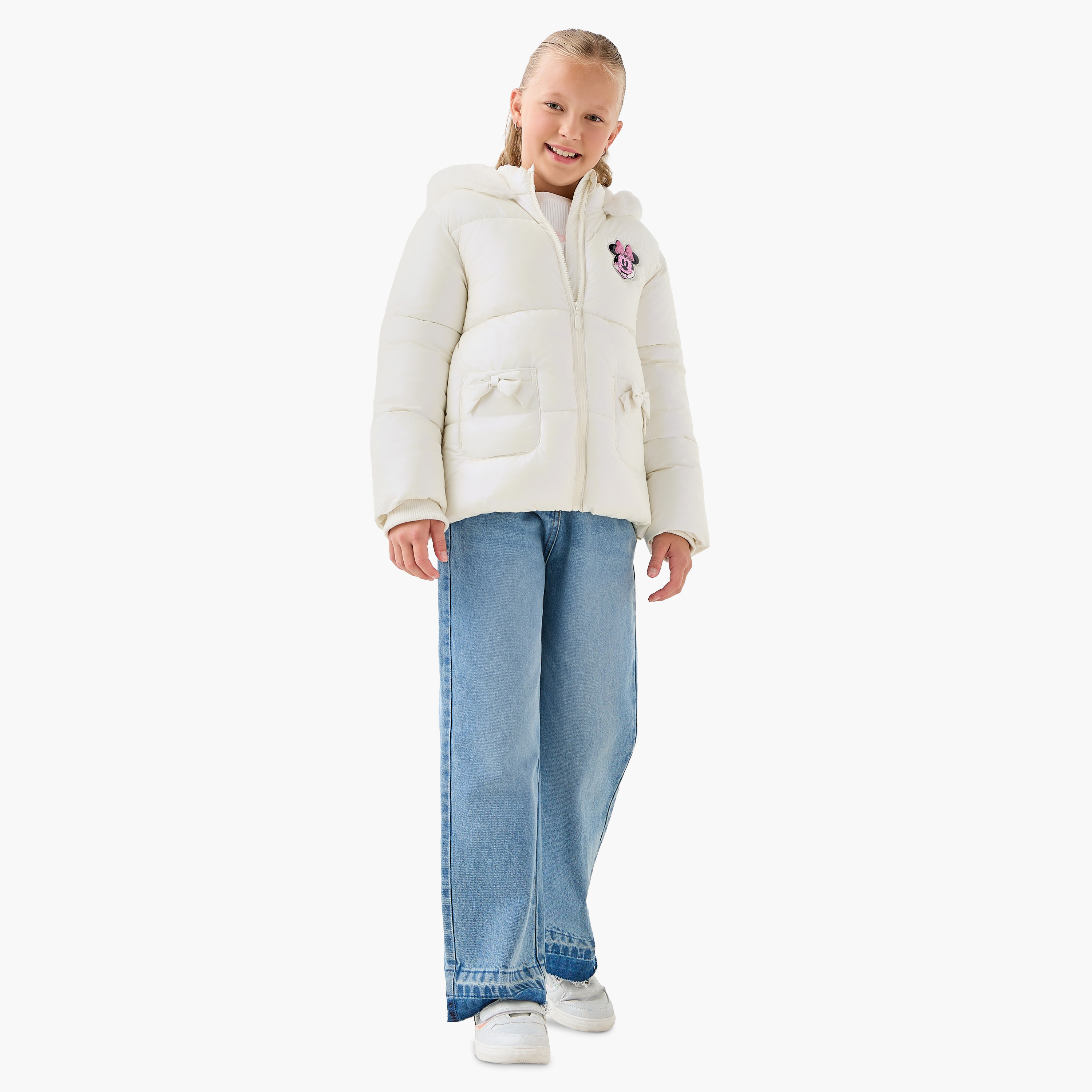 جاكيت ثقيل بزخارف ميني ماوس بقبعة من ديزني-girls-clothing-jacketsandcoats-image-2