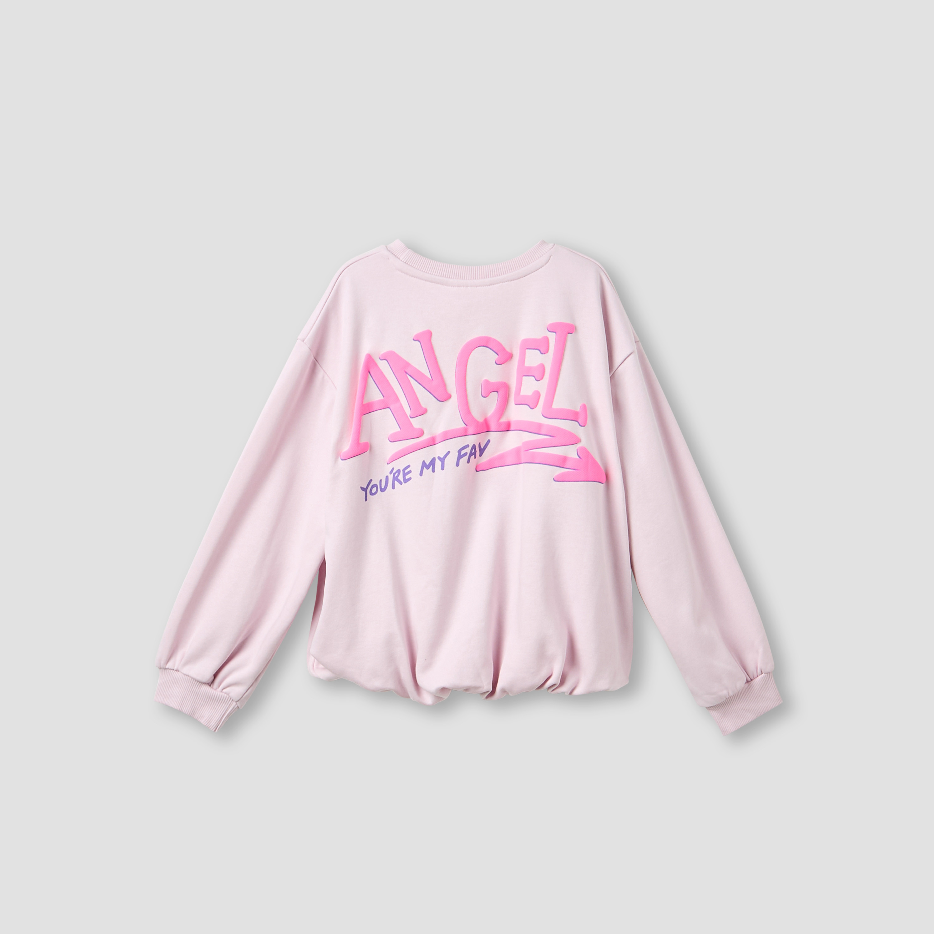 Disney Girls Crew Neck Sweatshirt with Angel Print - Cotton - Long Sleeves-girls-clothing-sweatshirts-image-2