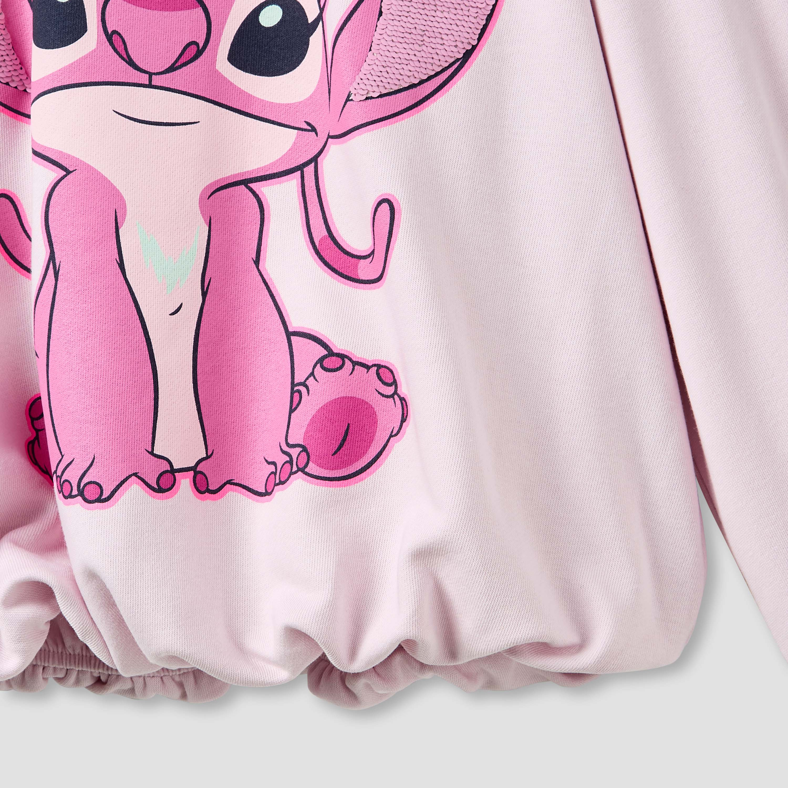 Disney Girls Crew Neck Sweatshirt with Angel Print - Cotton - Long Sleeves-girls-clothing-sweatshirts-image-4