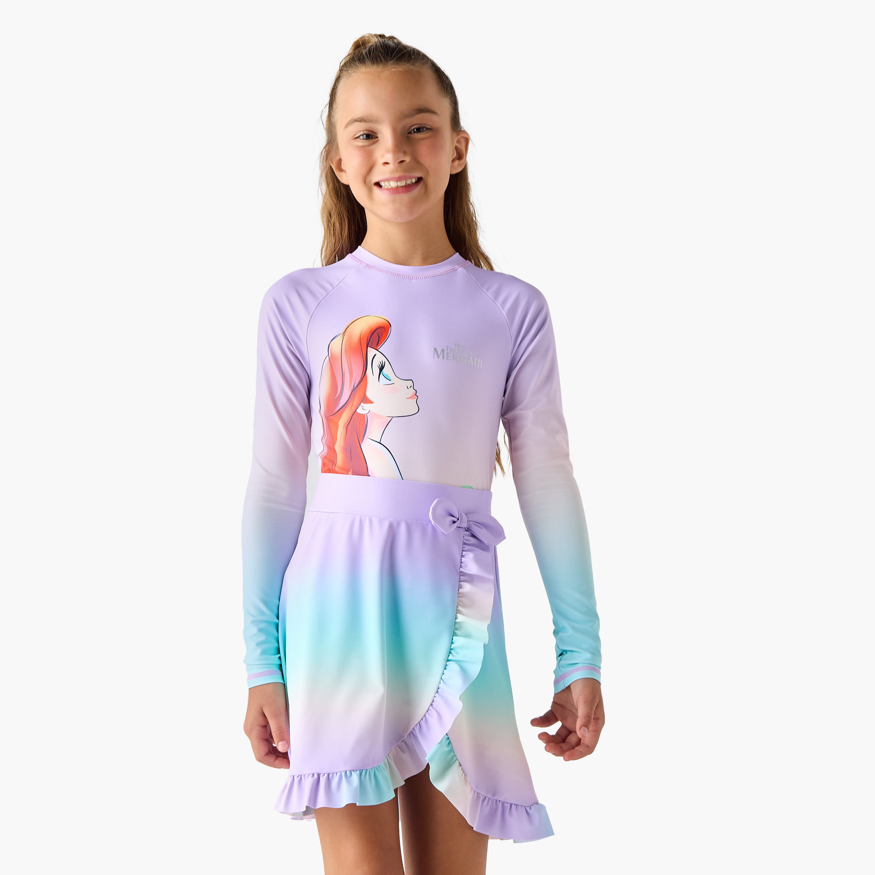 Disney Ariel Print 2-Piece Swimsuit Set-girls-clothing-sportswear-swimwear-image-2
