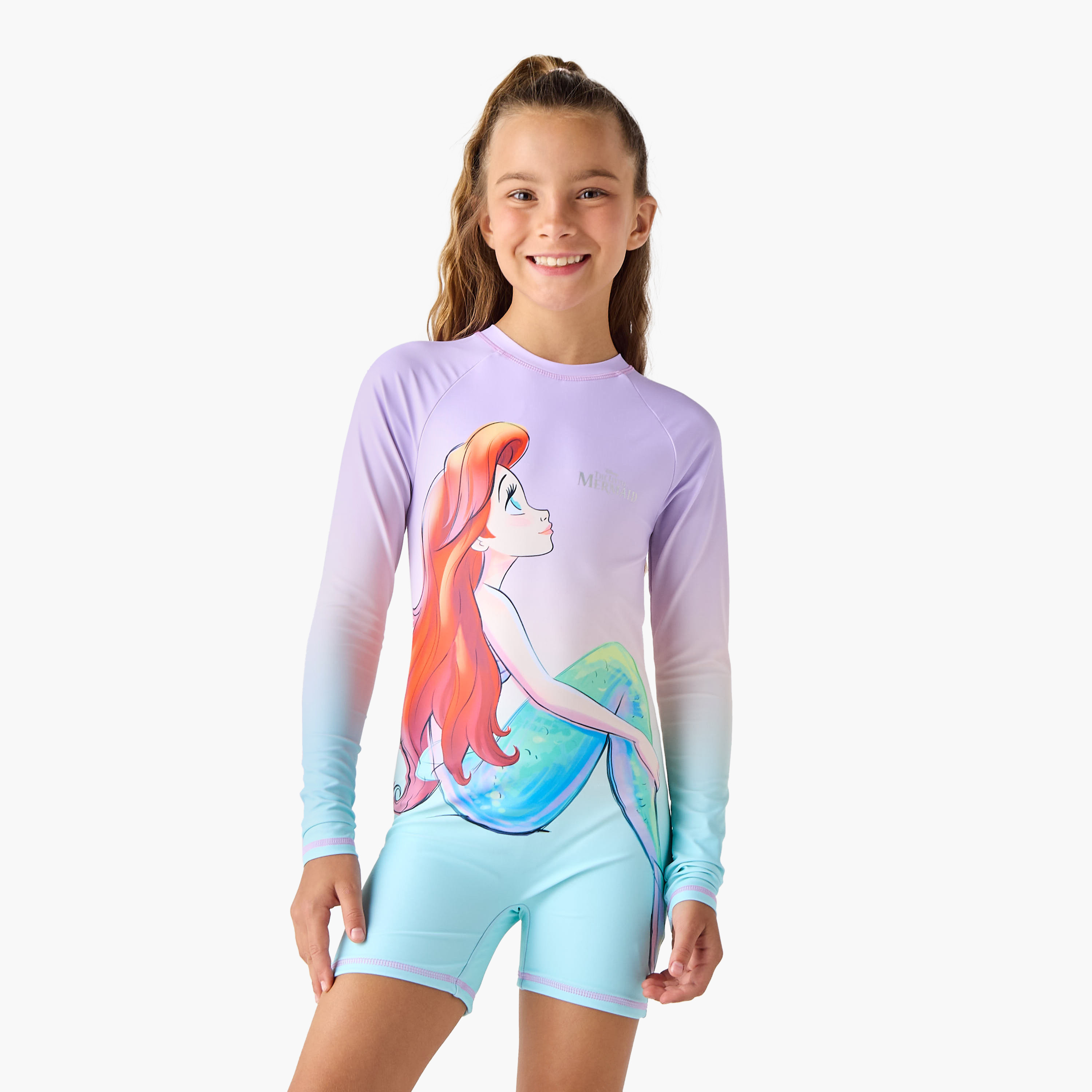 Disney Ariel Print 2-Piece Swimsuit Set-girls-clothing-sportswear-swimwear-image-3